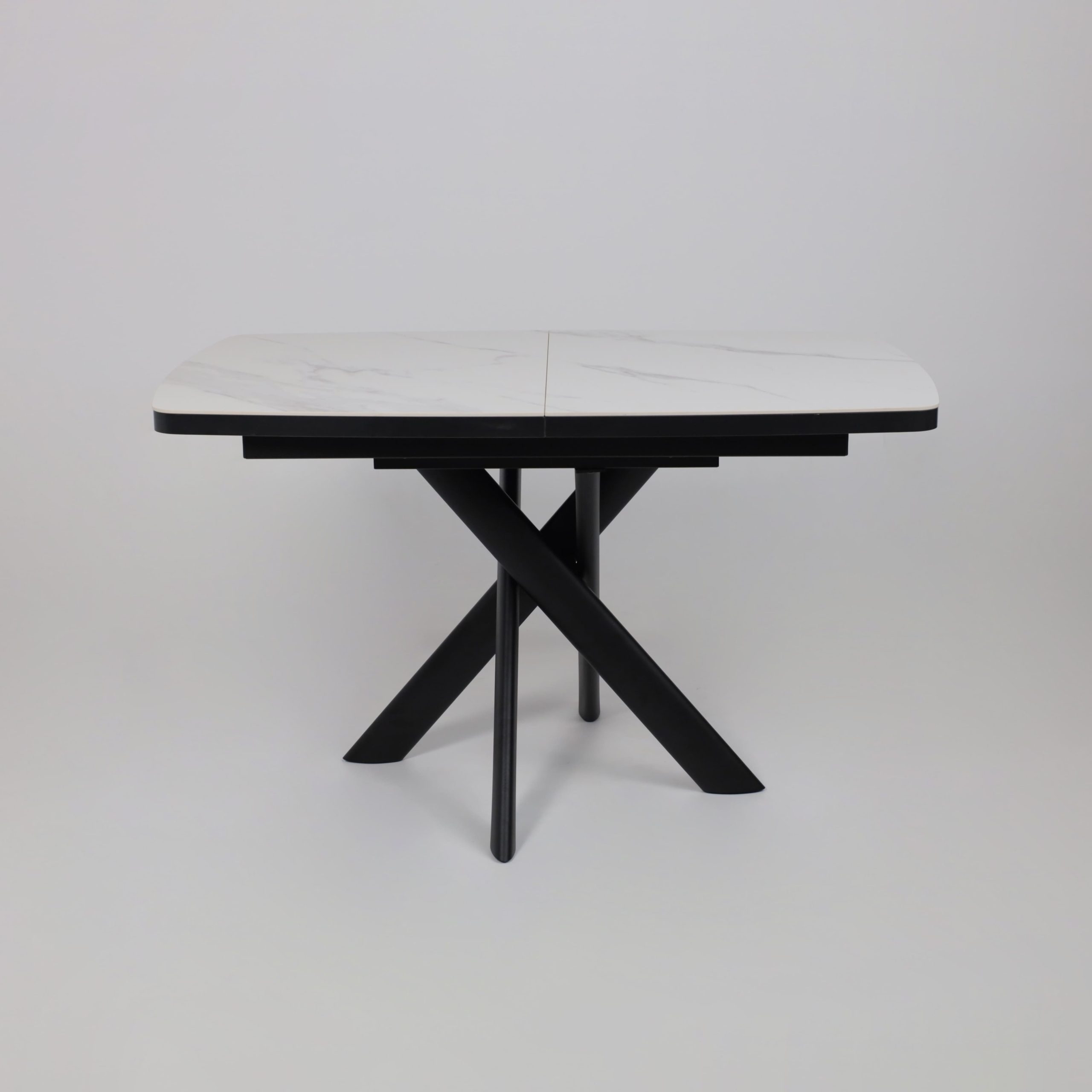 Стол LEONEL-130, раздвижной 130(165)х85, CALAKATTA ST CER/Черный