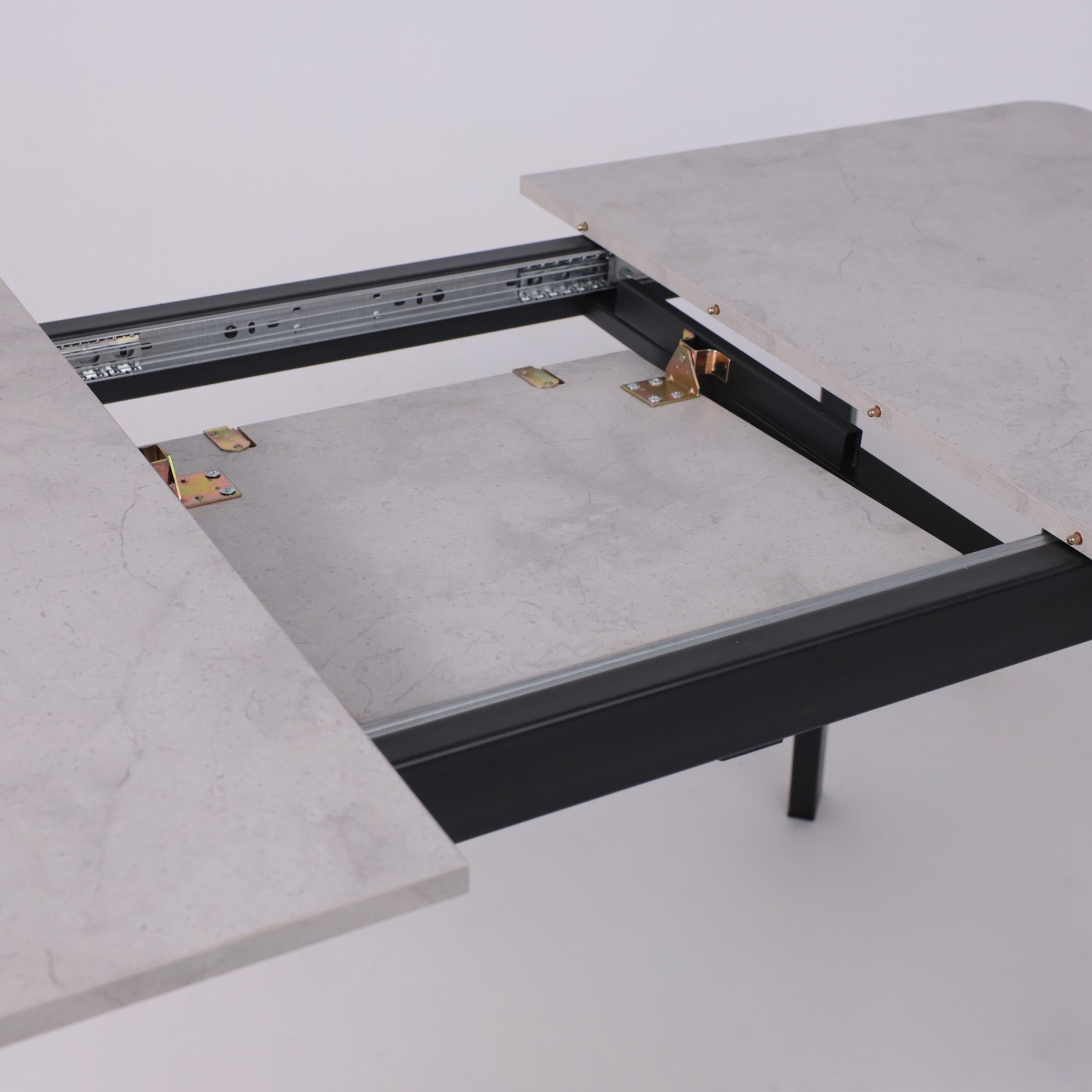 Стол AV 1209/1, ЛМДФ, раздвижной 1200(1600)*800 Ароза светлая/черный