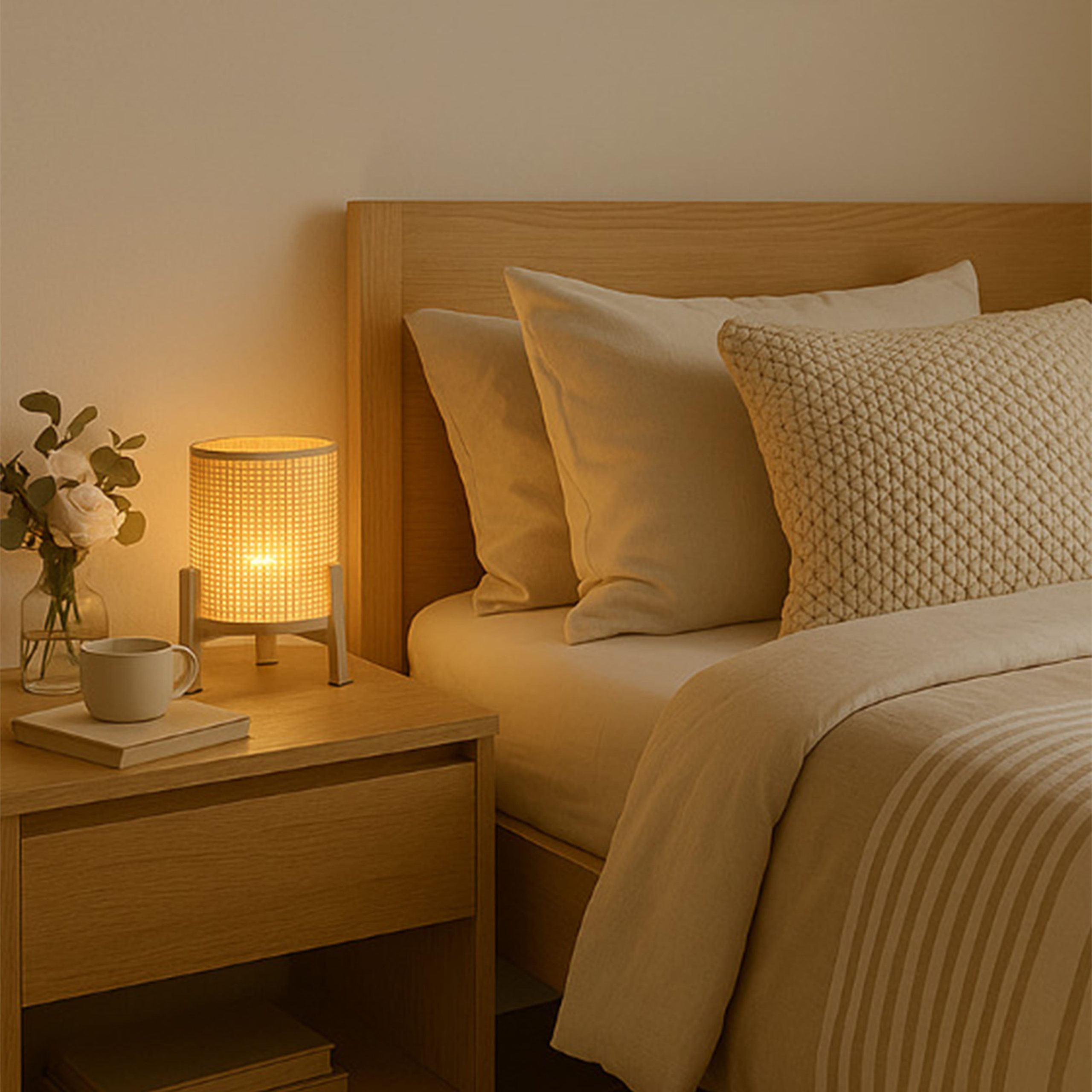 Светильник настольный AKS тип 1 ( 16.8х16.8х23.5см 1LED, 2ААА )