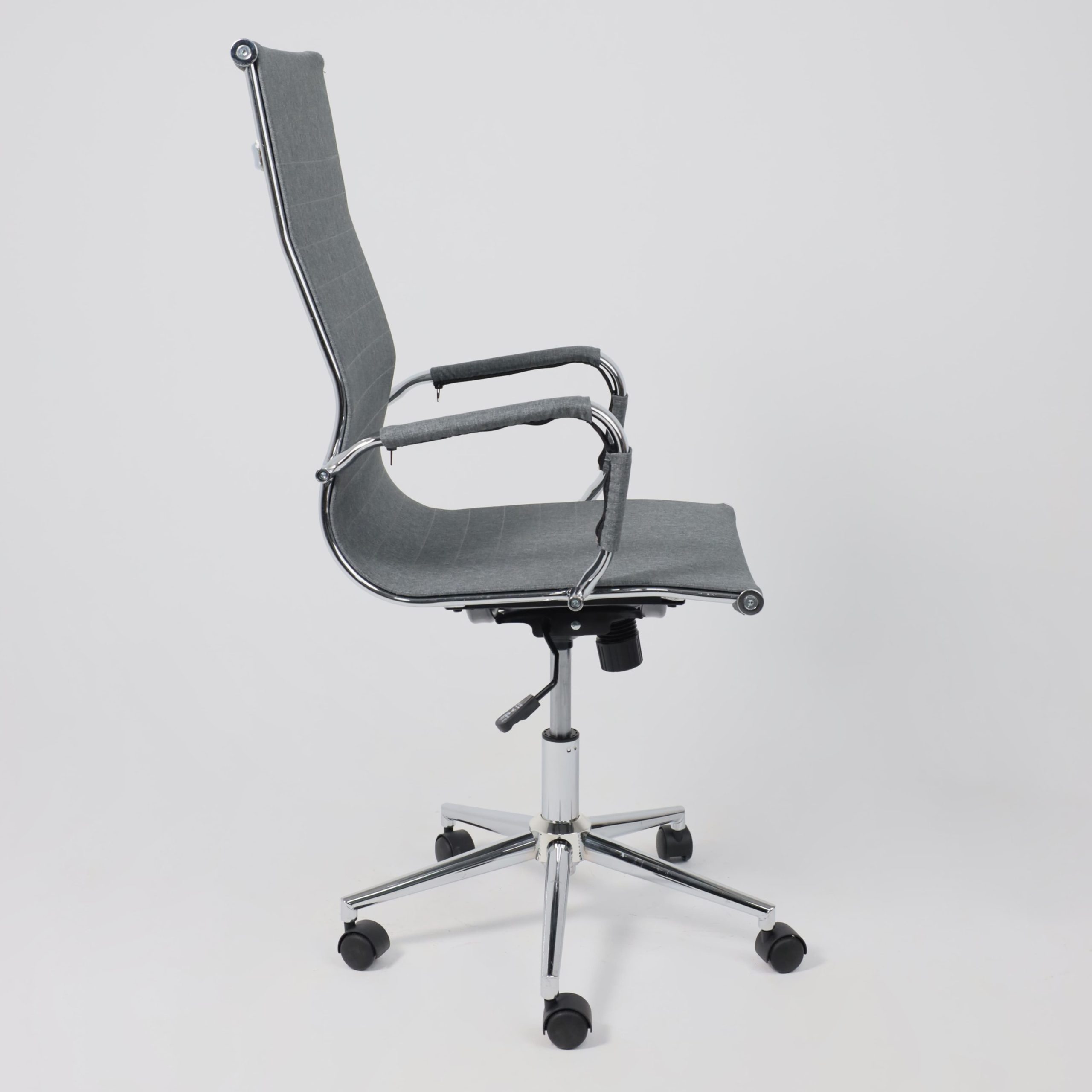 Кресло поворотное EVELIN, ткань, серый