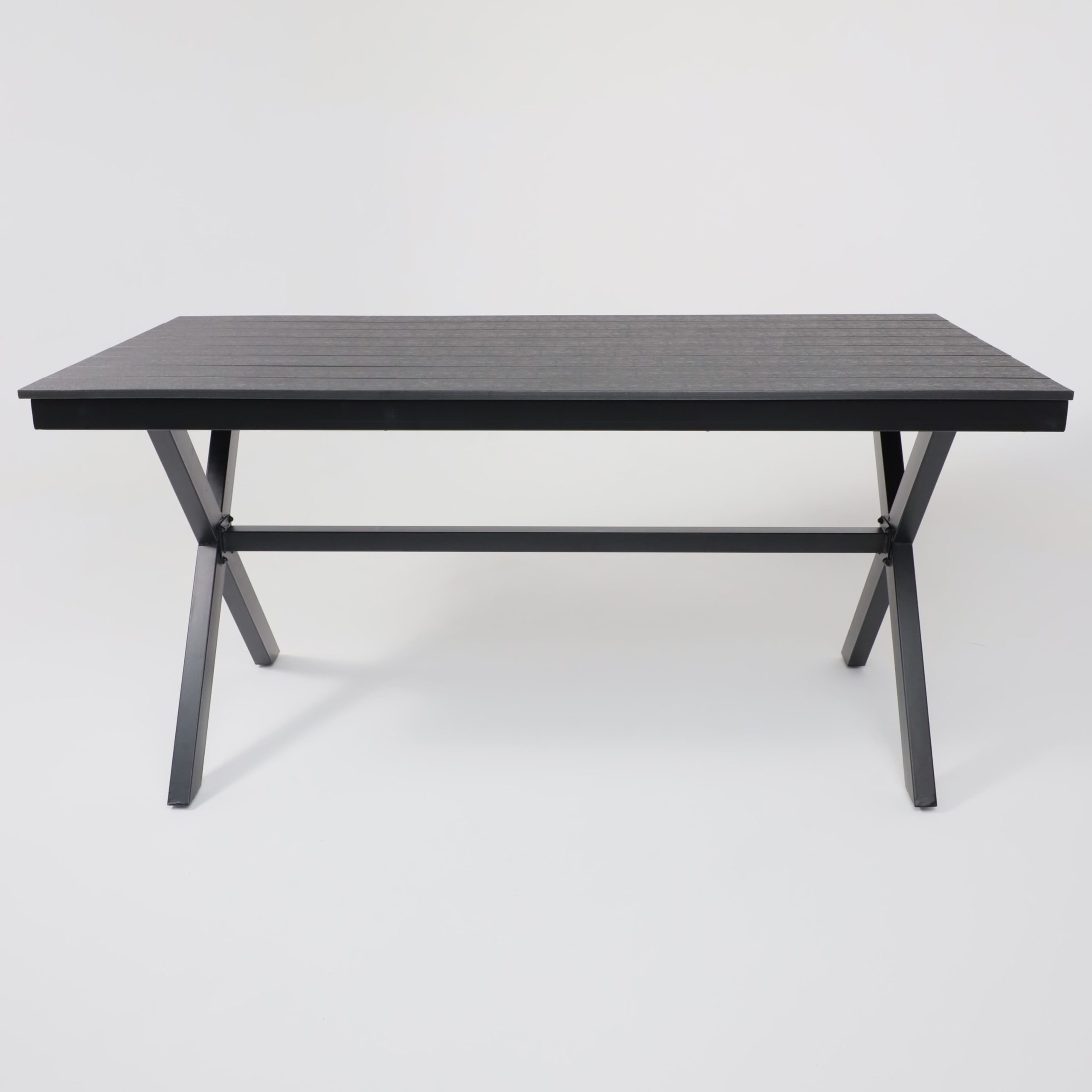 Стол садовый FLORENCE, 160*80*77, сталь-черная/чёрный