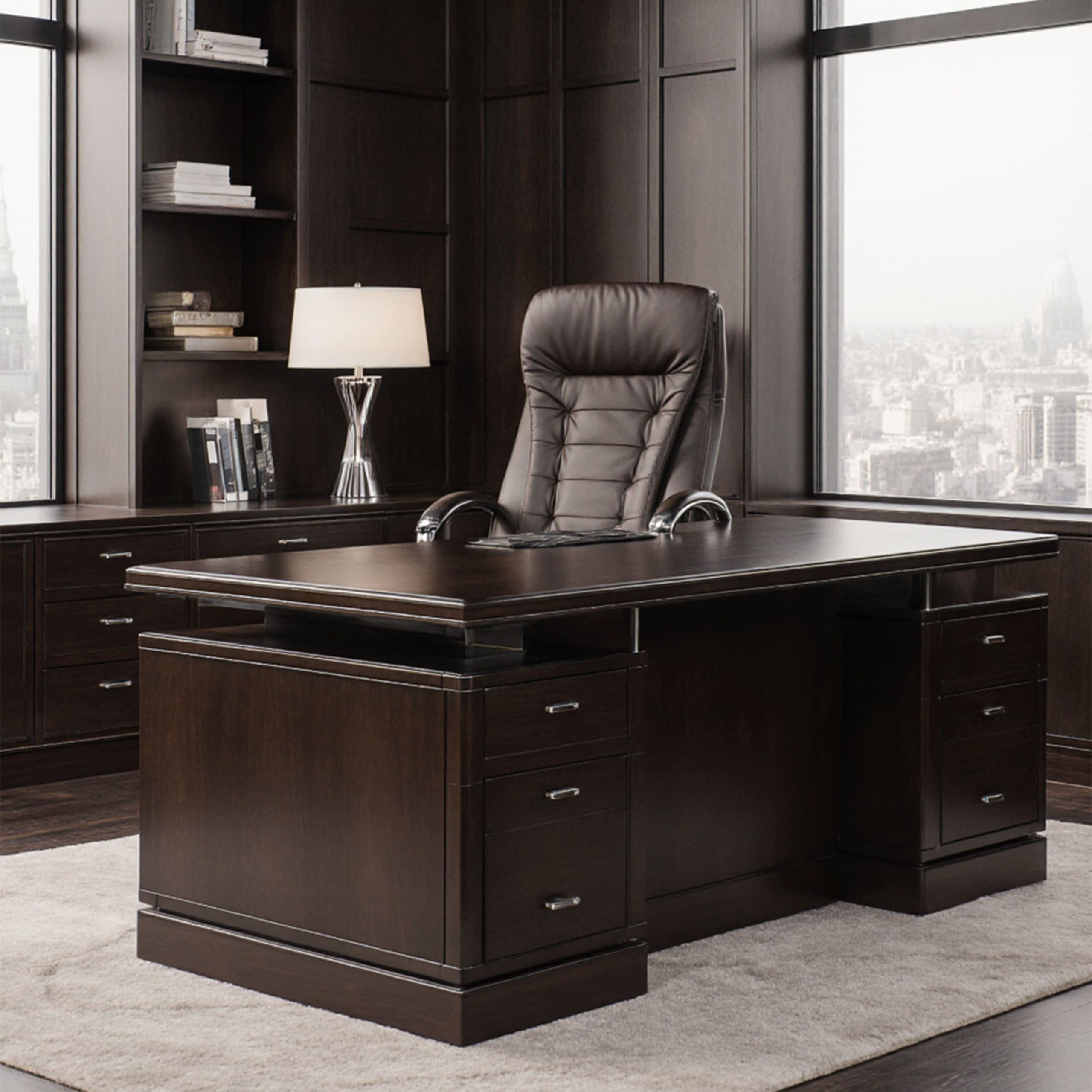 Кресло рабочее, поворотное RICHARD, коричневый