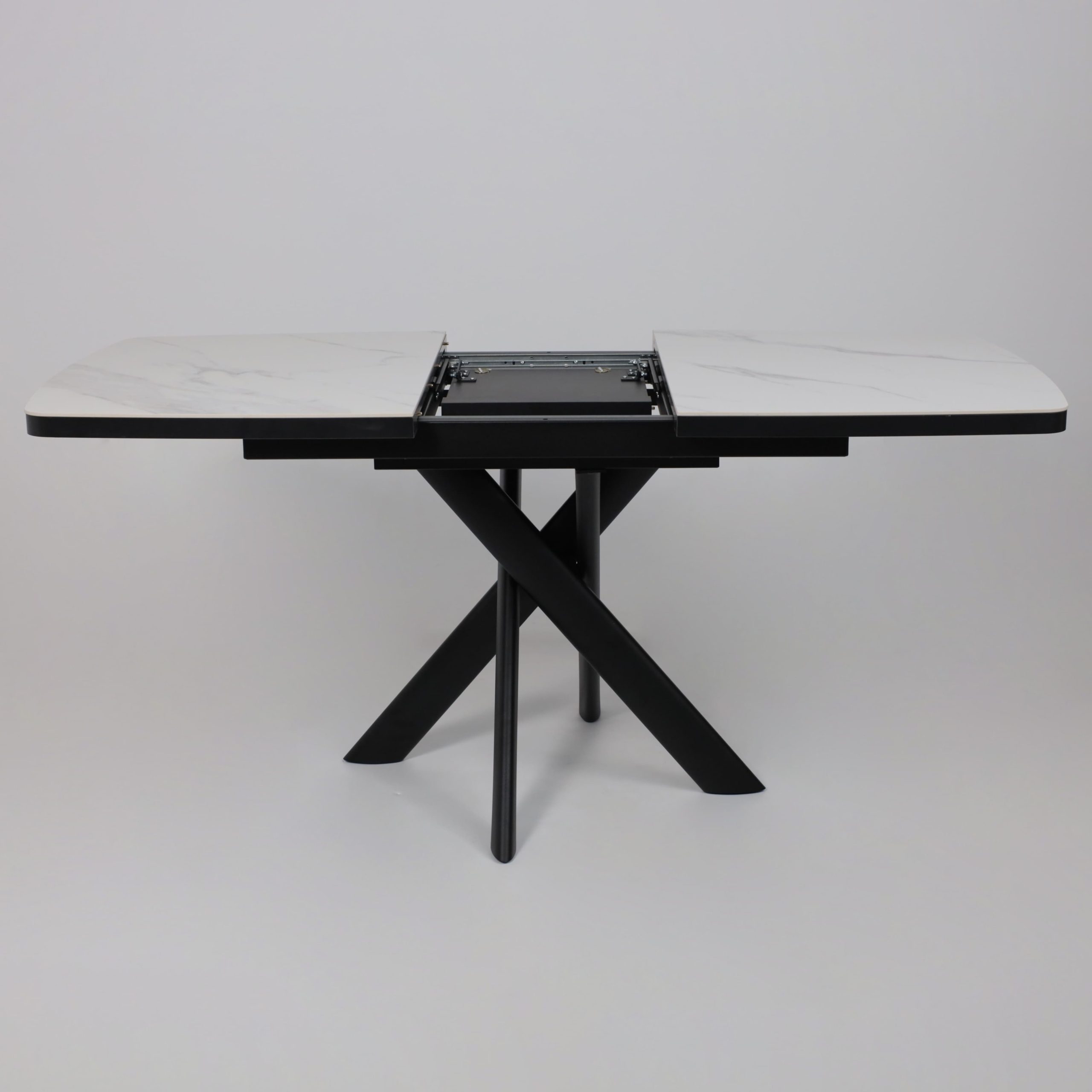 Стол LEONEL-130, раздвижной 130(165)х85, CALAKATTA ST CER/Черный