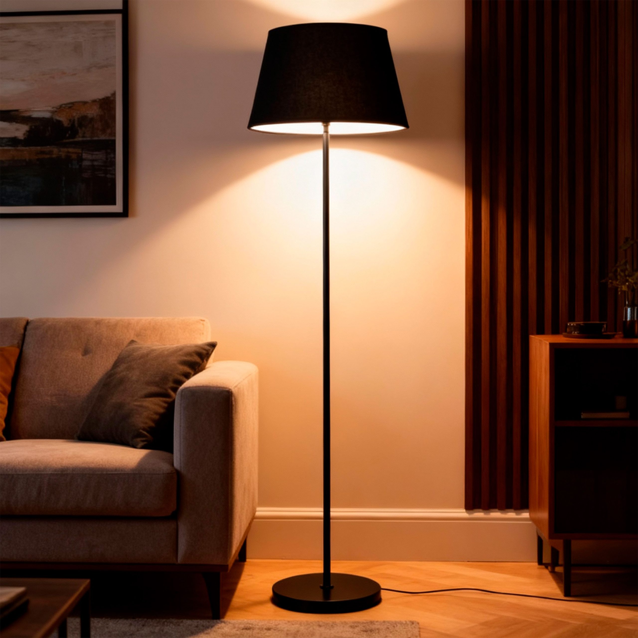 Светильник SHADOW, напольный, E27, черный