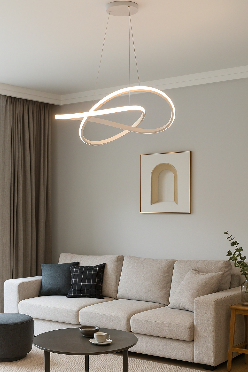 Светильник KNOT, потолочный, LED, белый