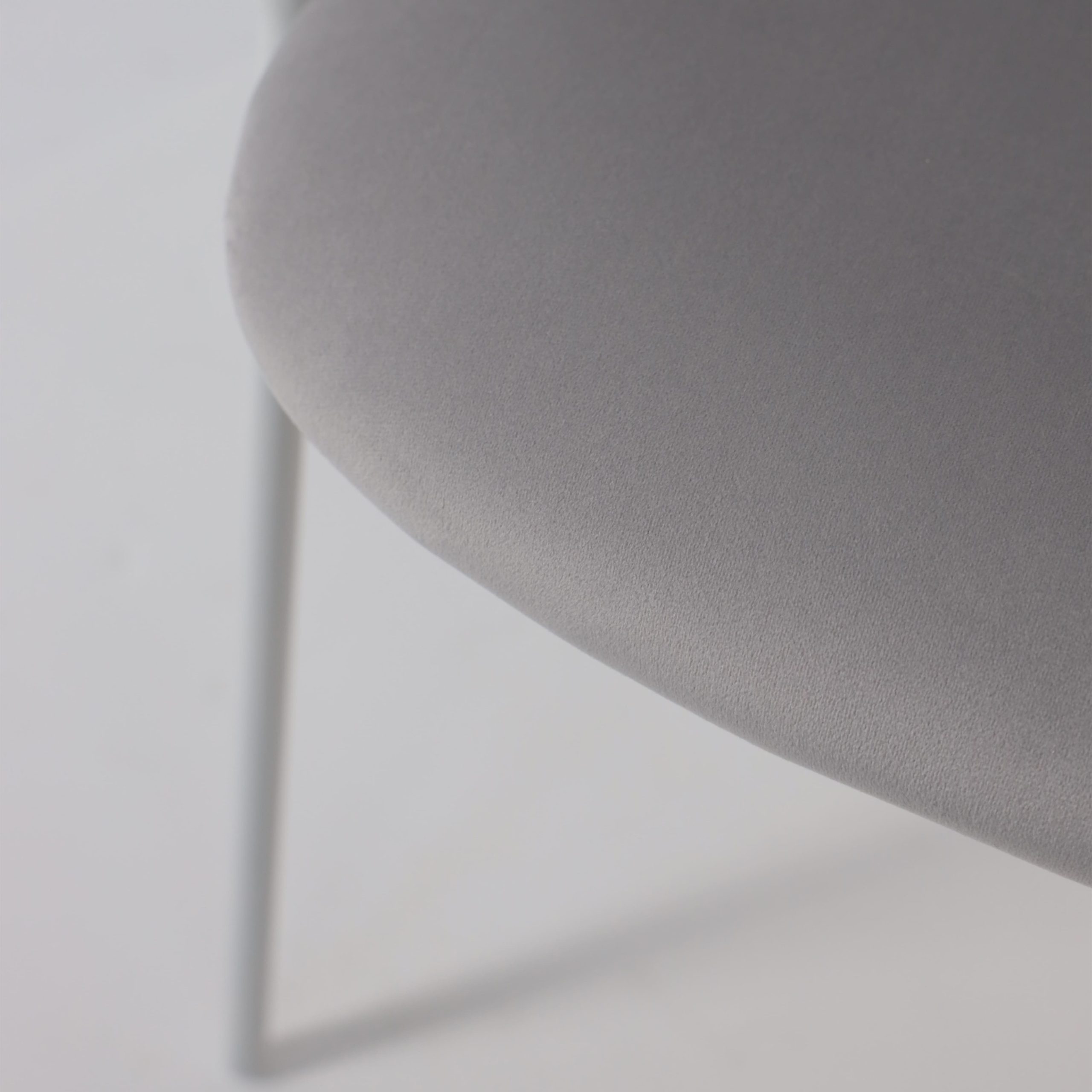 Стул AV 433, светло-серый бархат H-09/белый