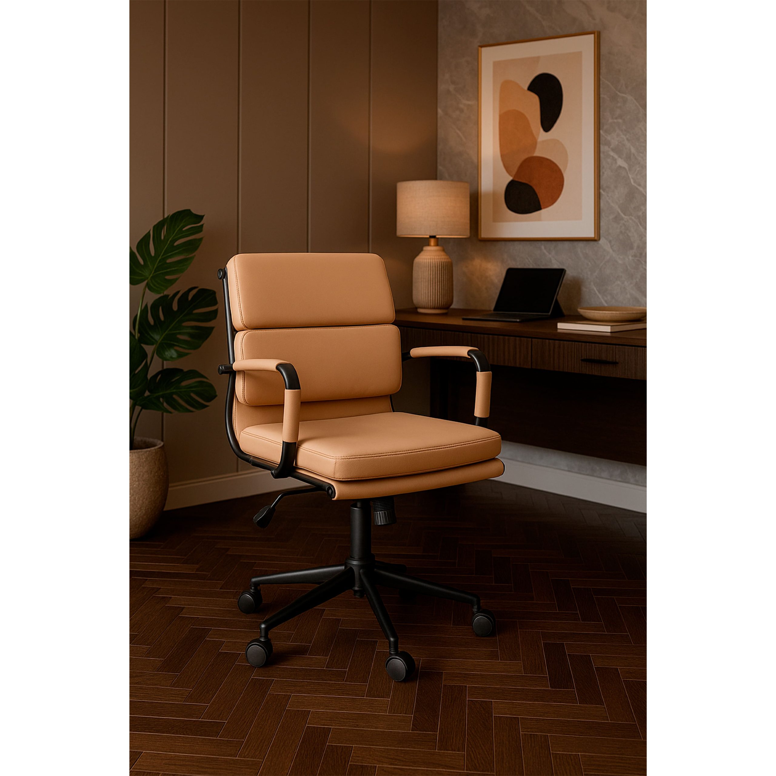 Кресло рабочее INDIGO, LB кофейный/черный