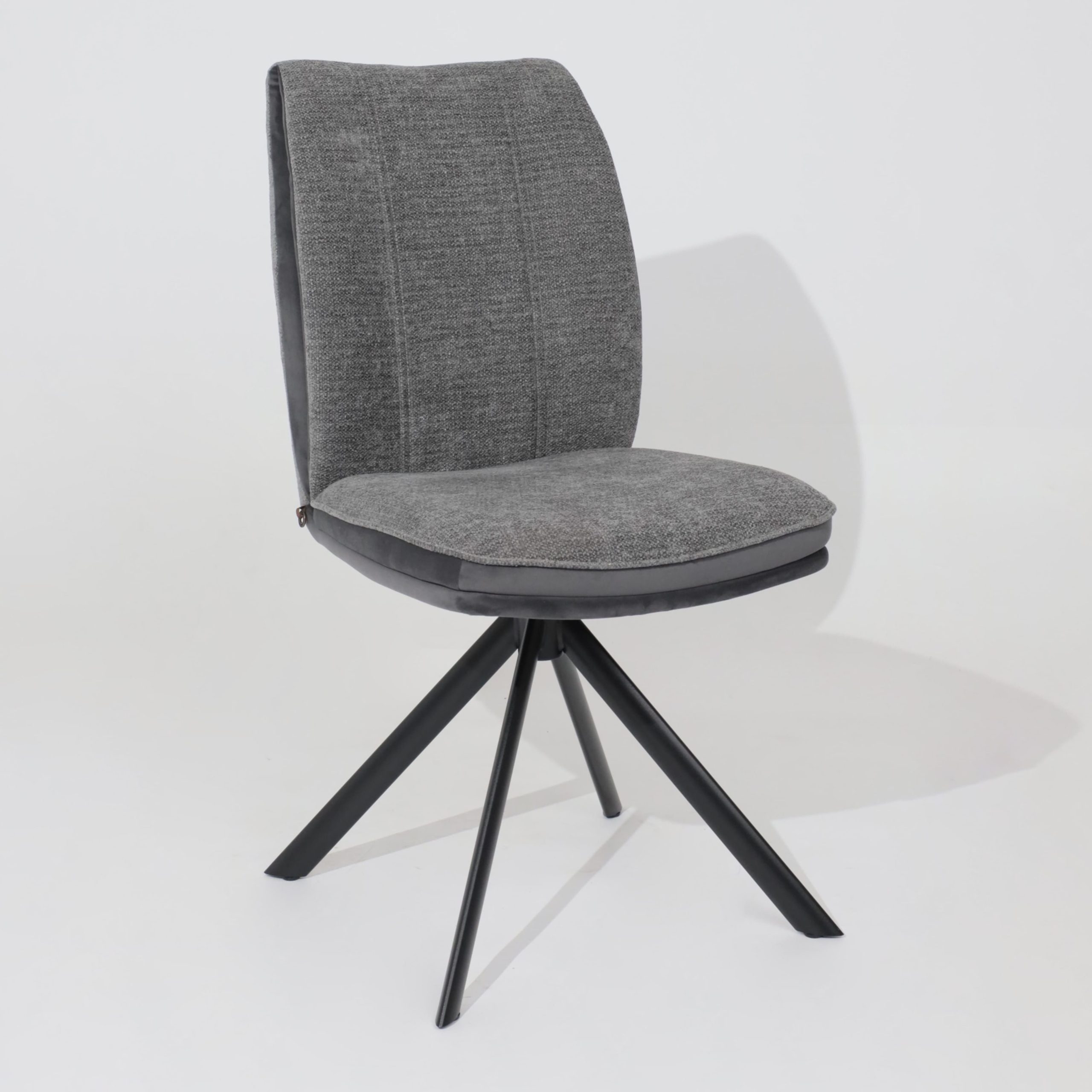 Стул SMART-R 360, g22 GRAPHITE шенилл LUX - d10 HEMATITE LUXчерный