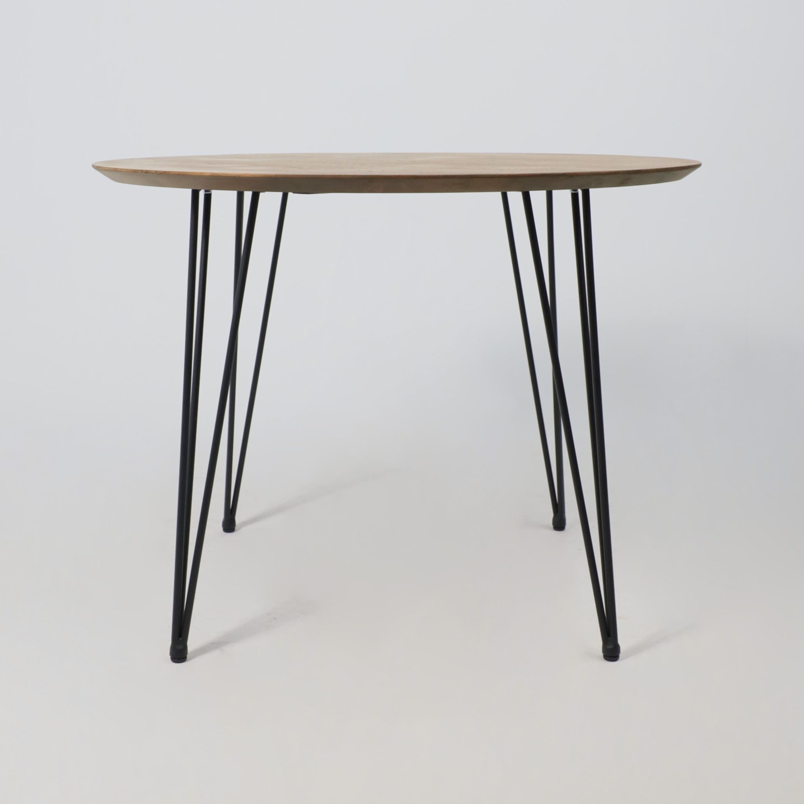 Стол ДЕМАВЕНД, d100*74, дуб натуральный/черный (ПР-4 DSW (Т27) (02) Кс-12)