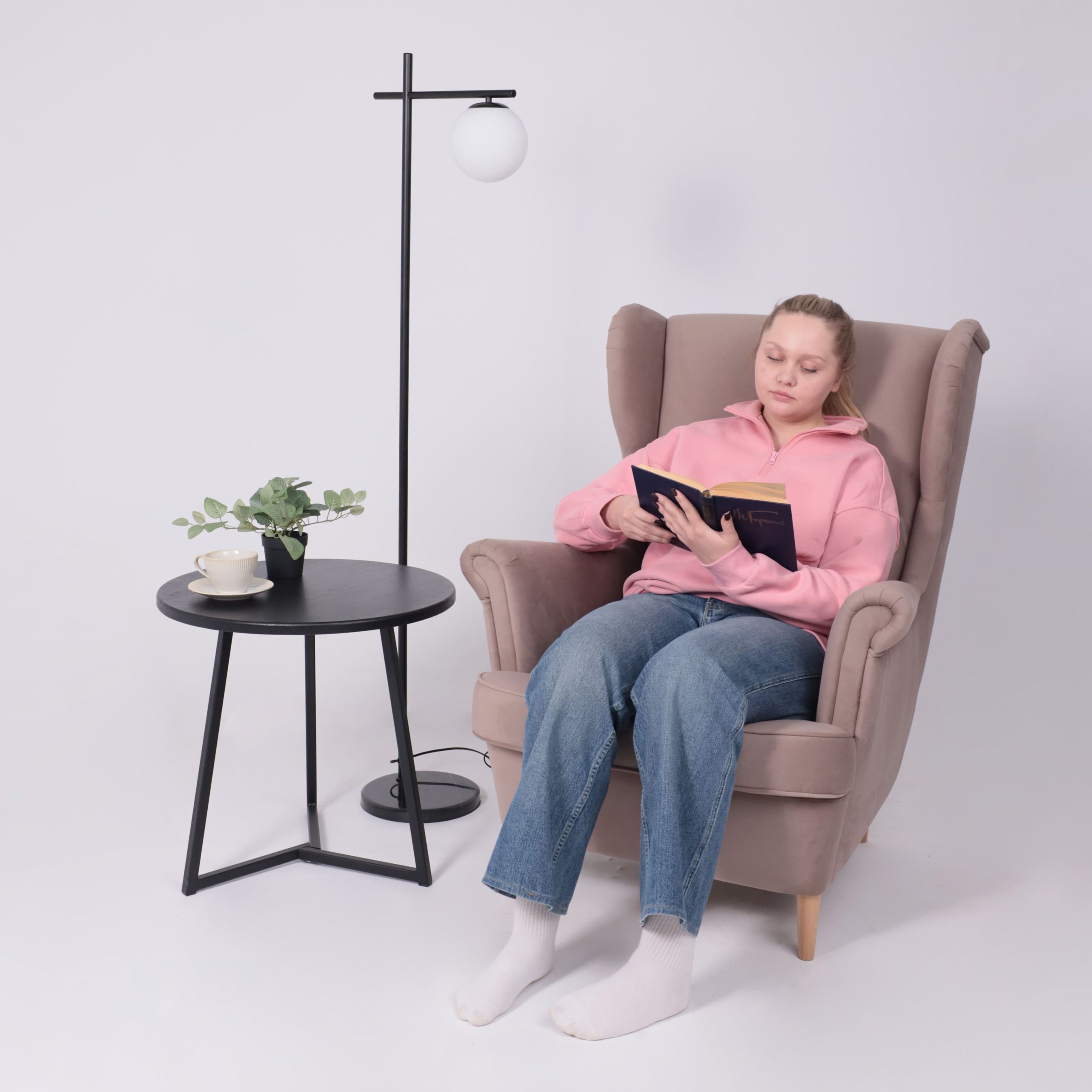 Светильник SATELLITE L, напольный, E27, черный