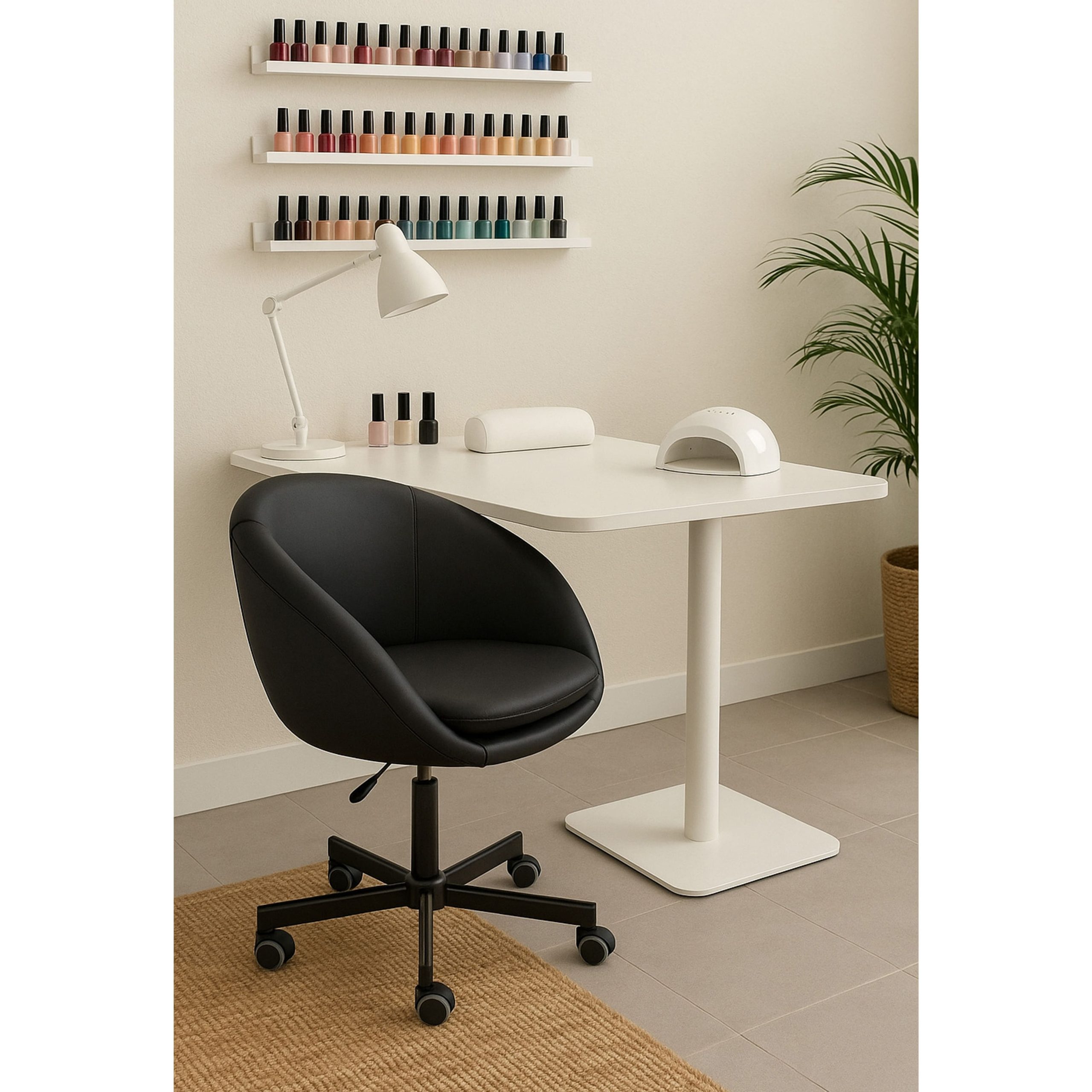 Кресло поворотное ELENA, ECO, черный