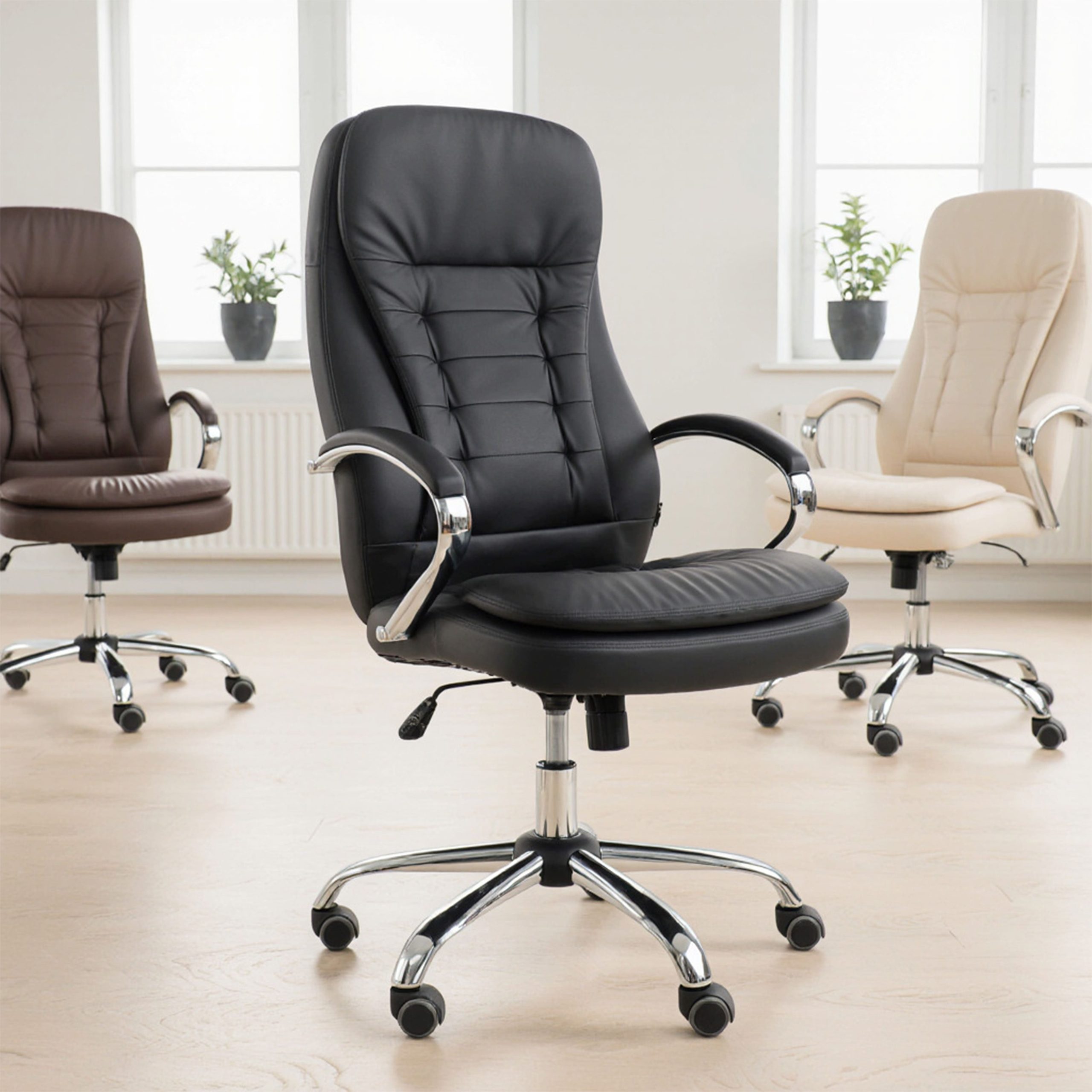 Кресло рабочее, поворотное RICHARD, коричневый