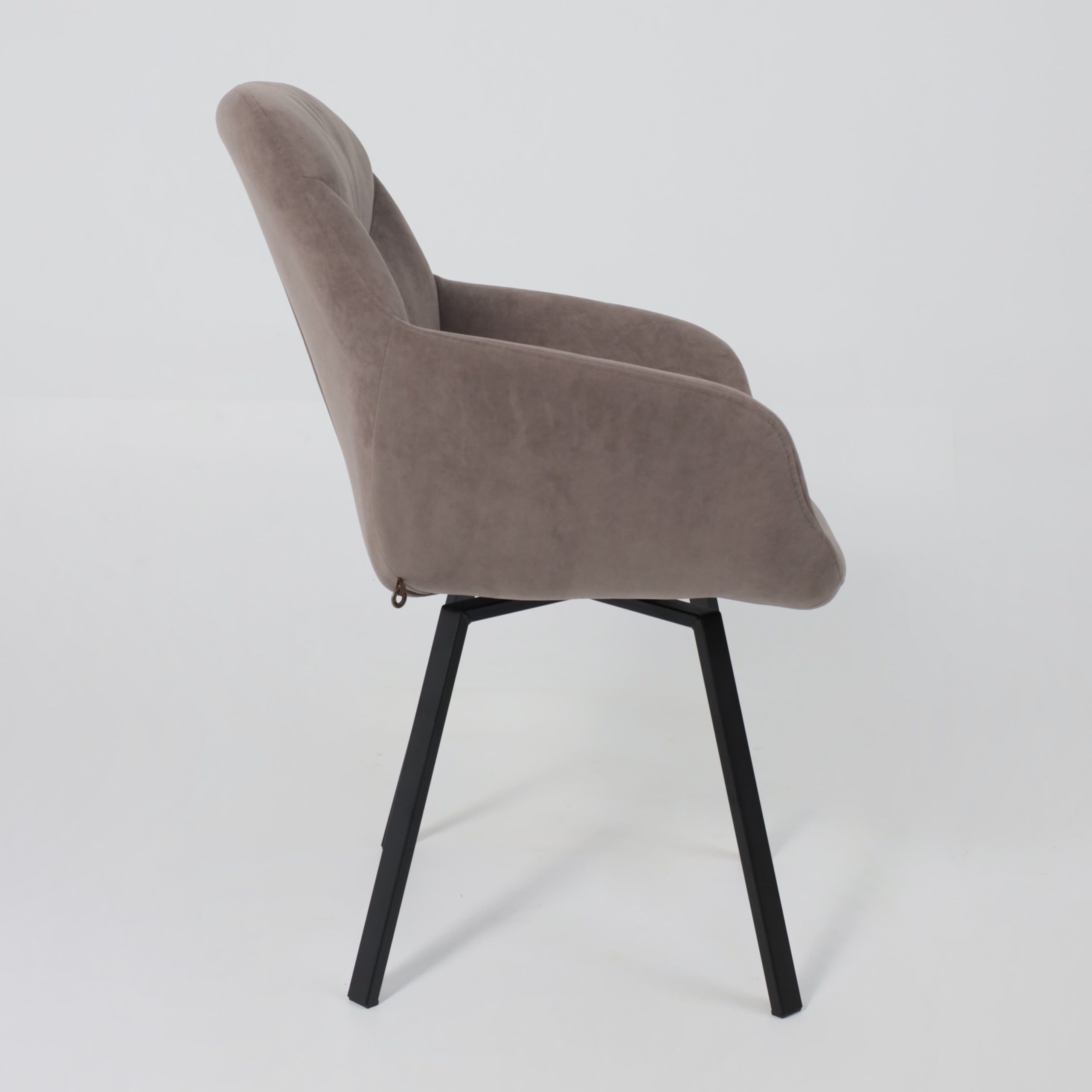 Стул ROMEO SMILE 360, b05 LATTE LUXчерный