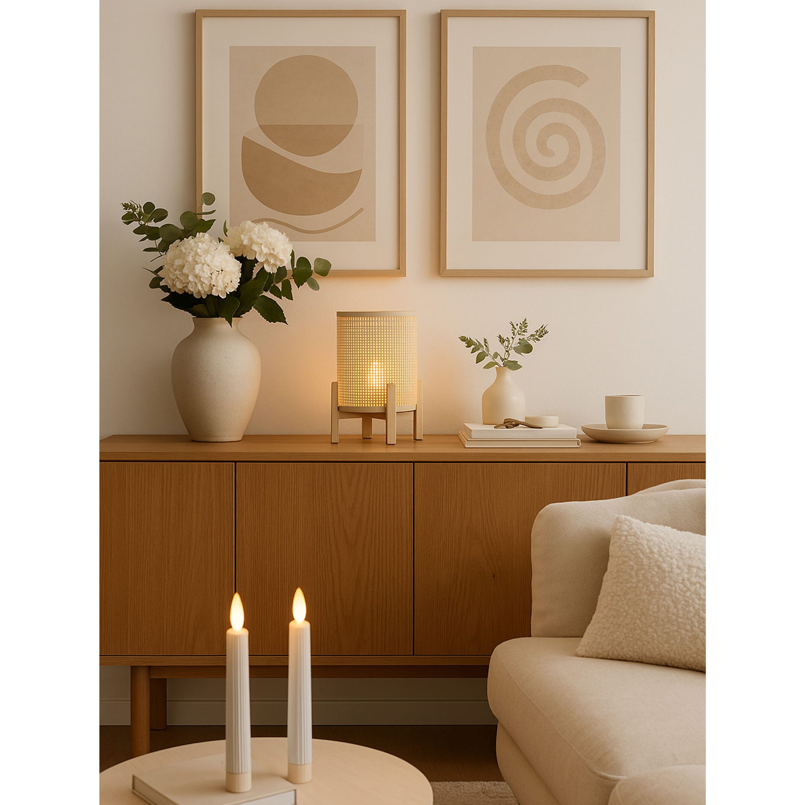 Светильник настольный AKS тип 1 ( 16.8х16.8х23.5см 1LED, 2ААА )