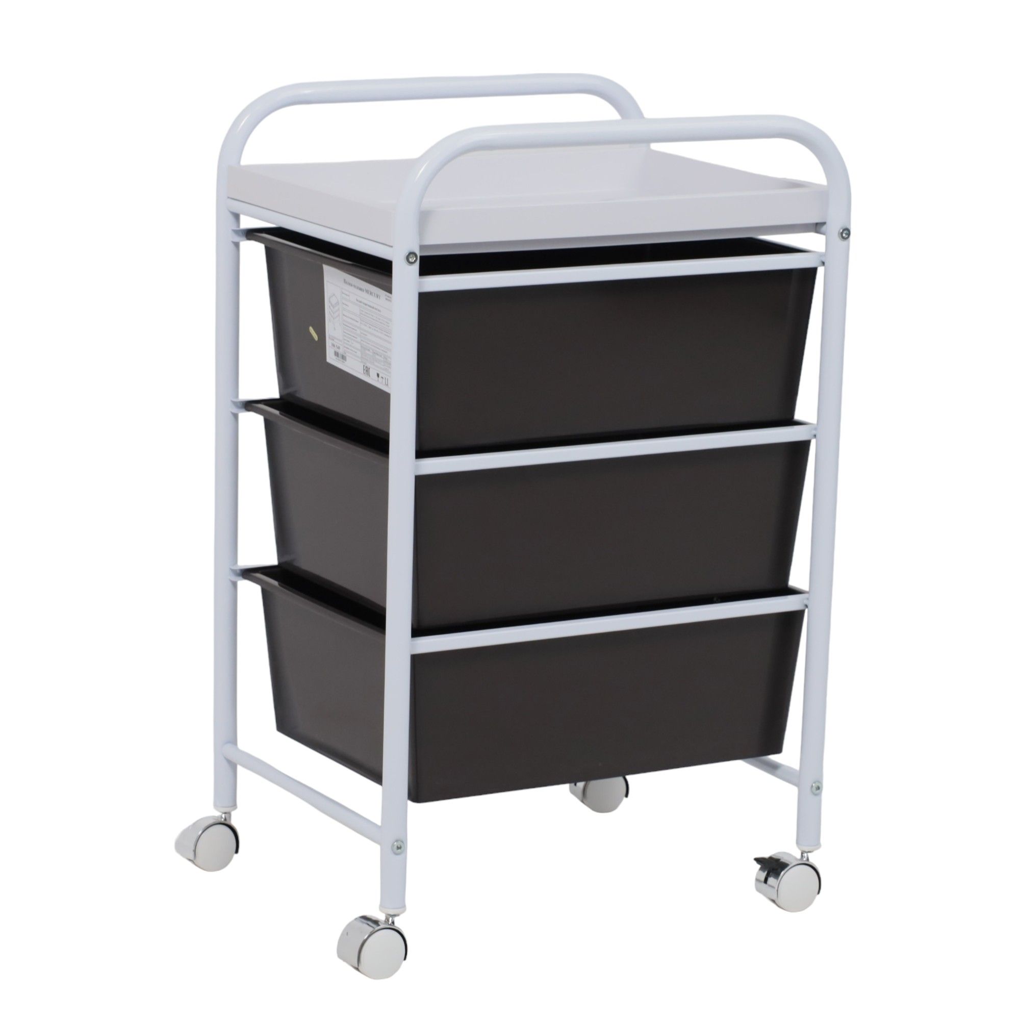 Этажерки MERCURY, ,белый+коричневый