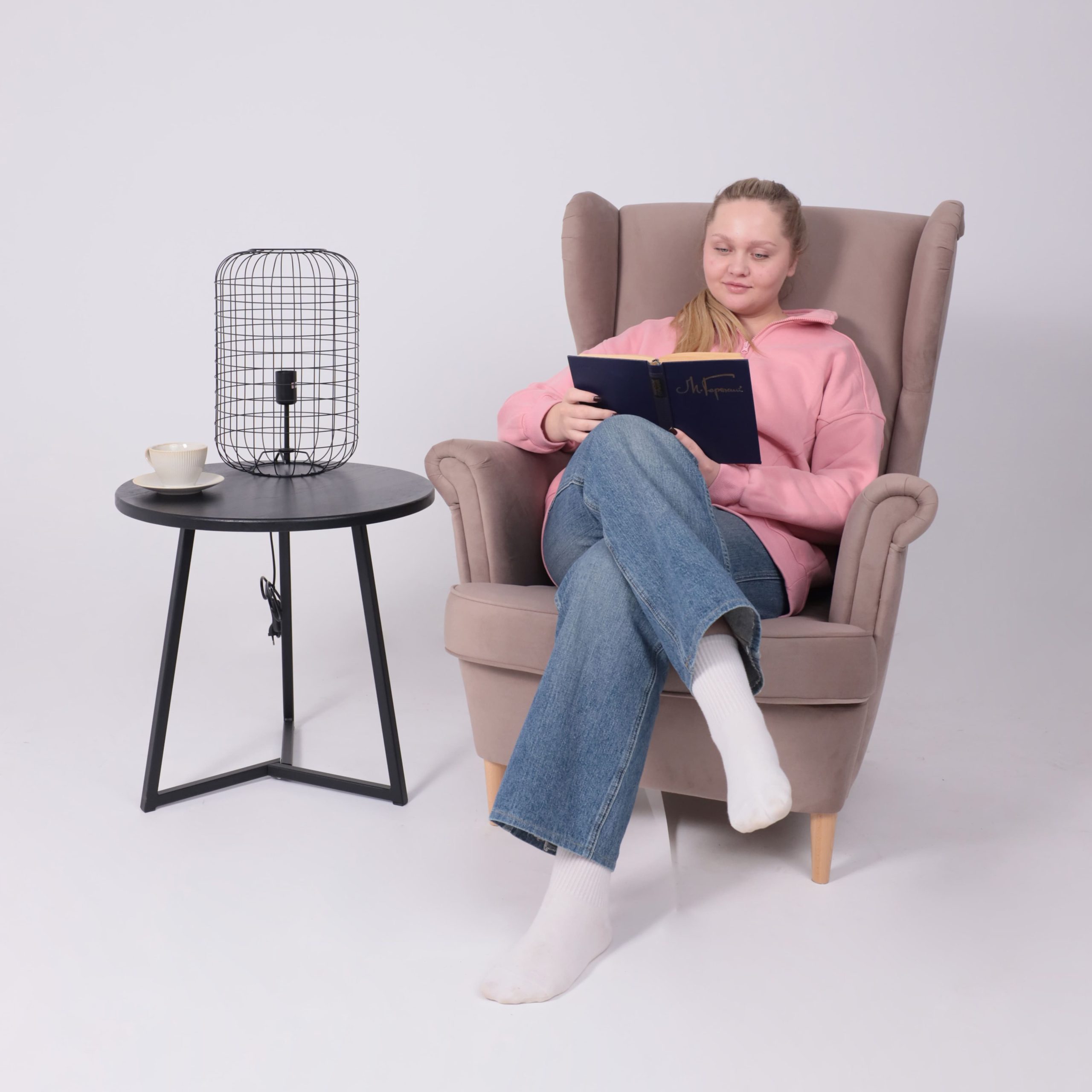 Светильник CAGE, настольный, E27, чёрный