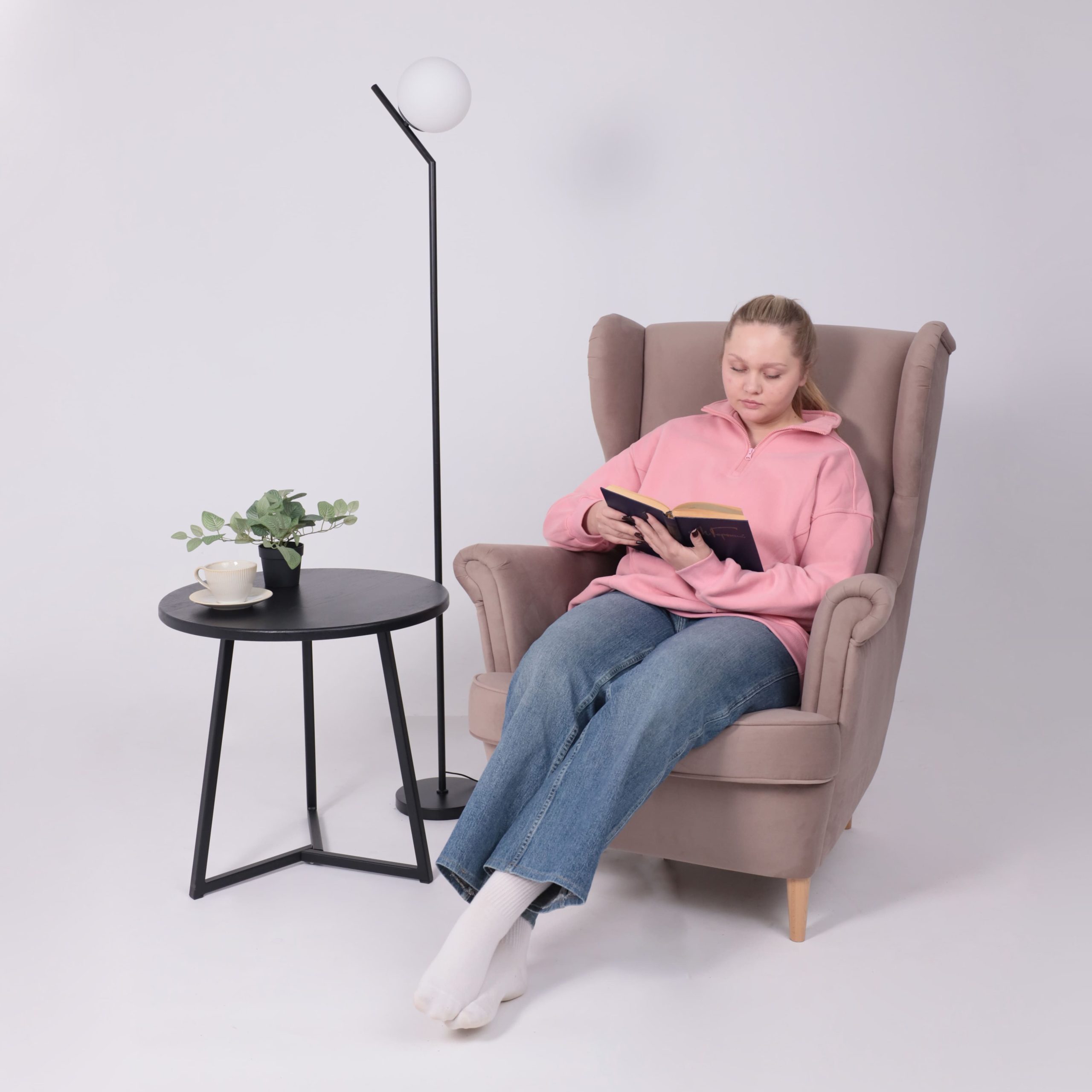 Светильник SATELLITE R, напольный, E27, черный