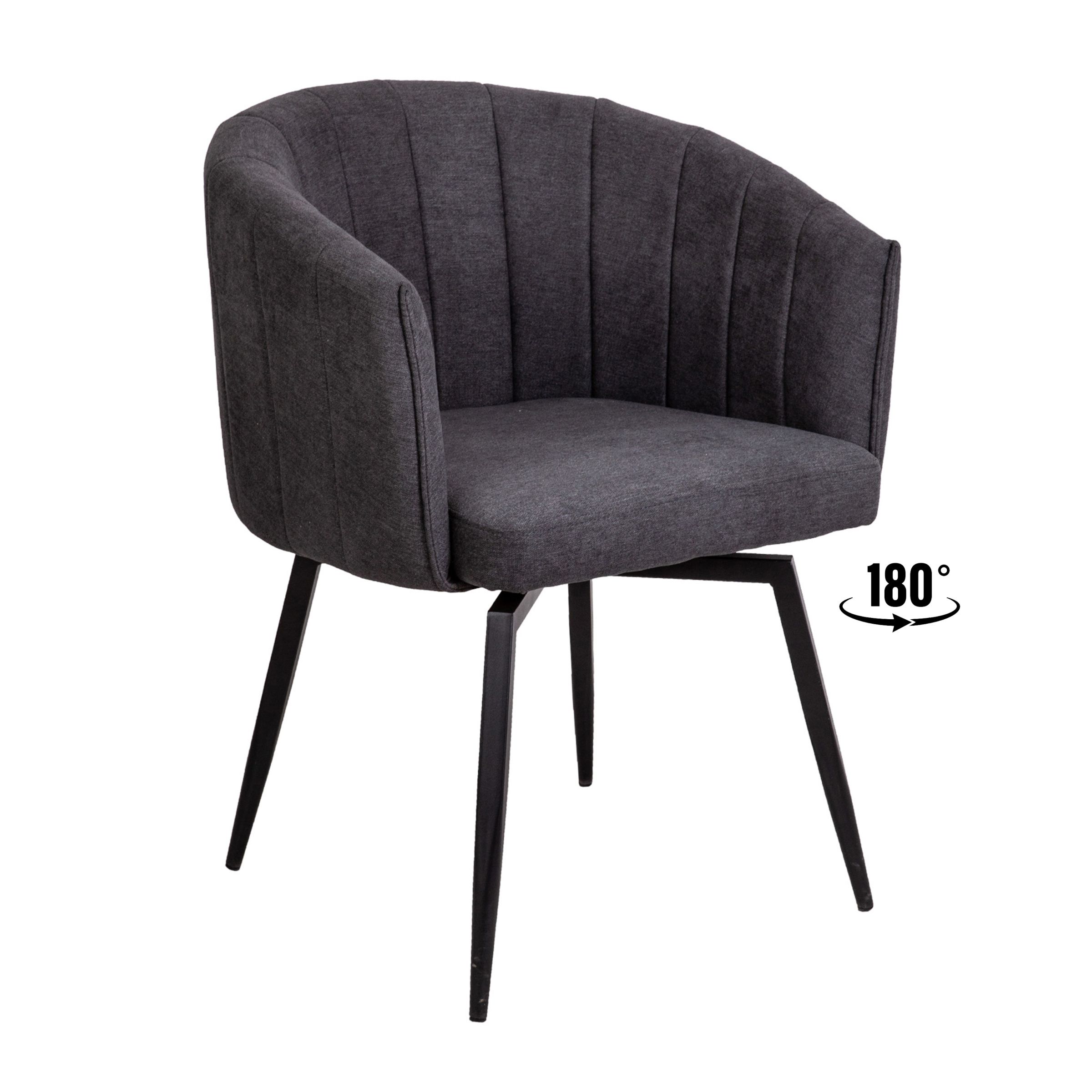 Кресло MELON, поворотное, серый/черный