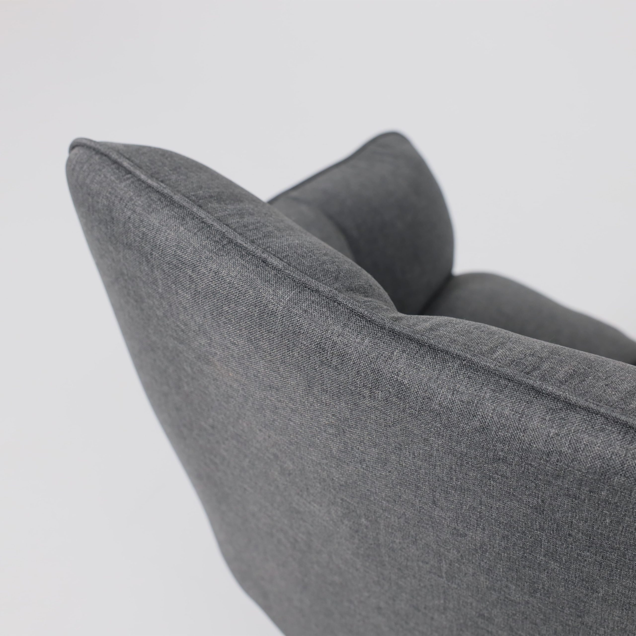 Кресло VIRGINIA, поворотное, ткань, тем.-серый MQ001-5/черный