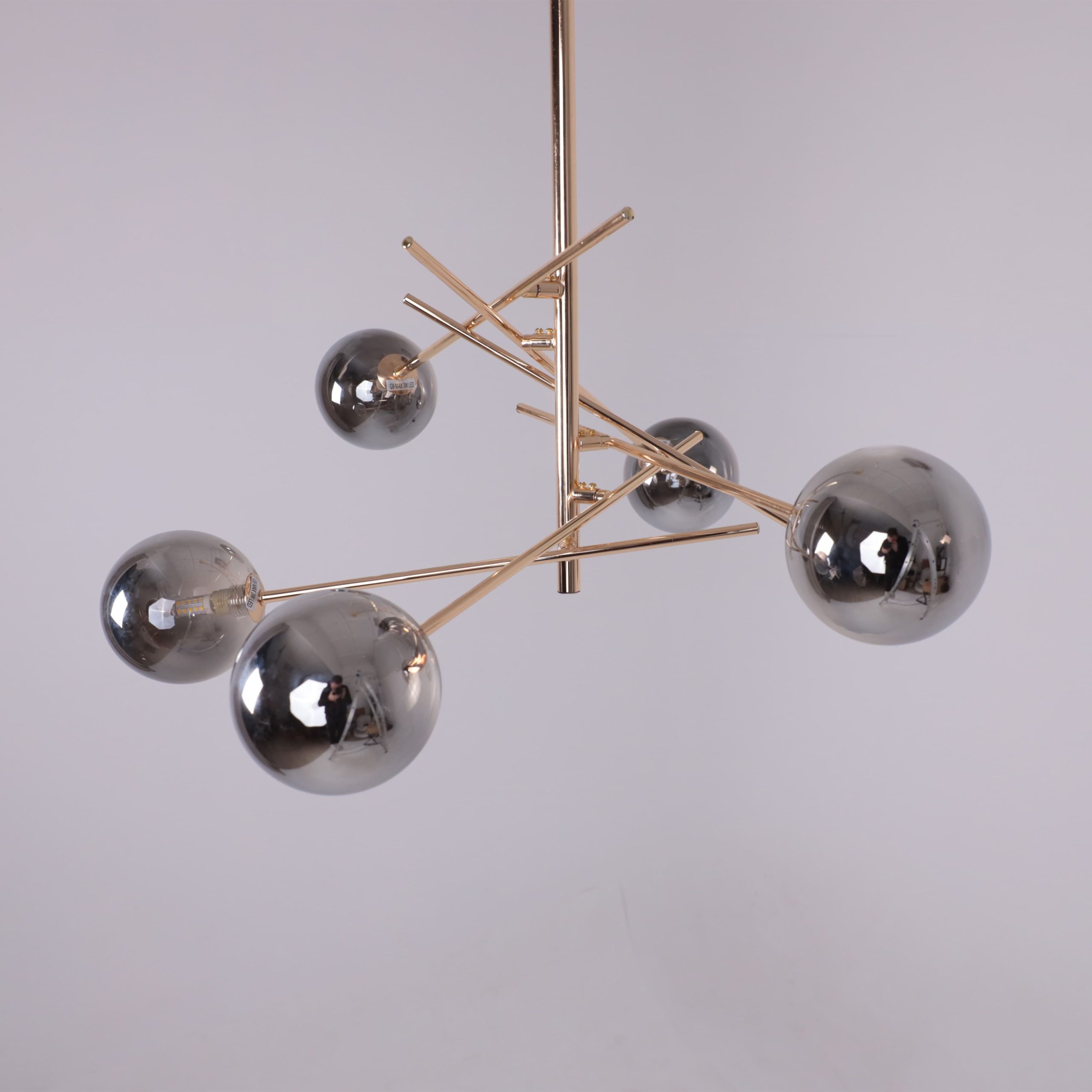 Светильник BUBBLE, потолочный, 6*G9, дымчатый