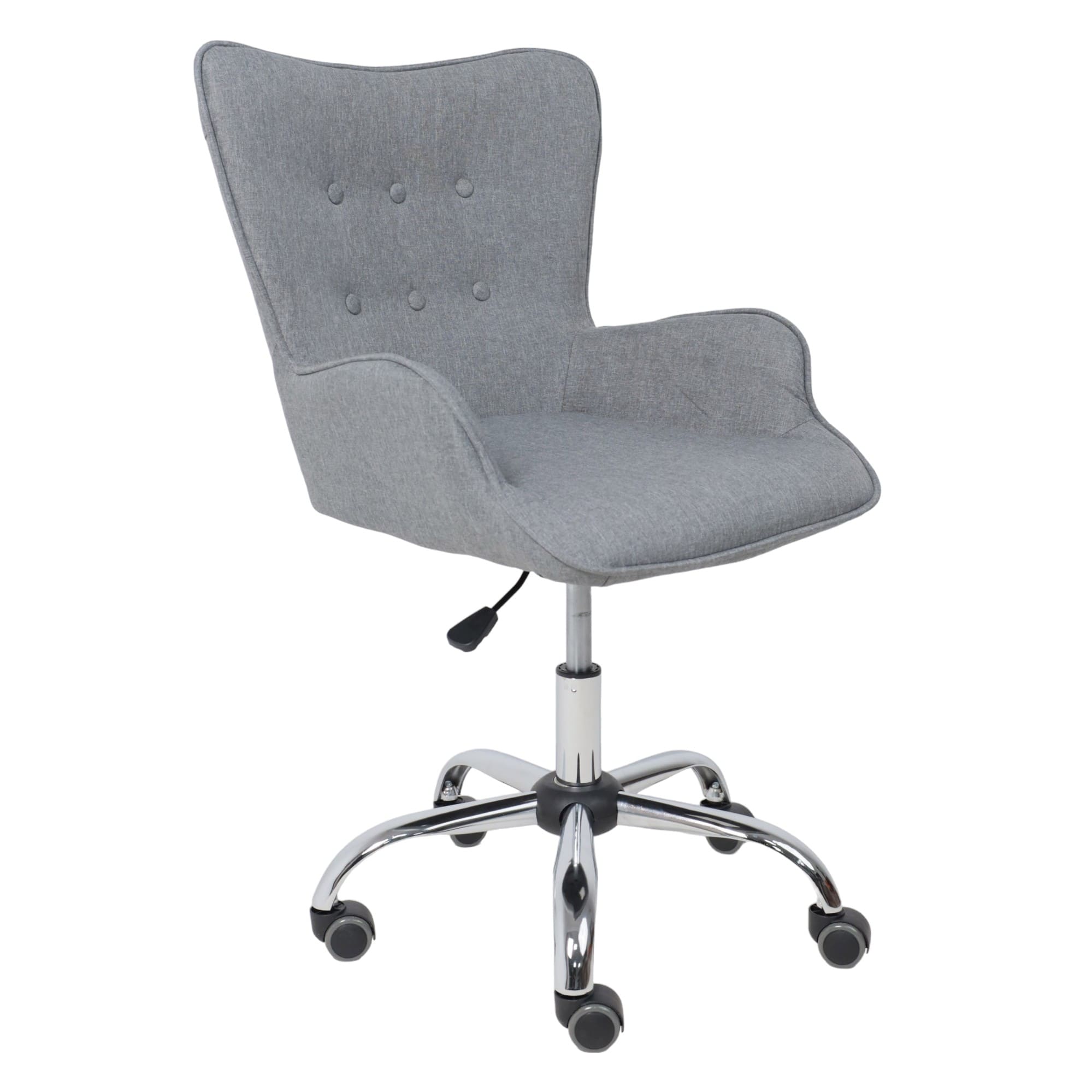 Кресло поворотное BELLA, ткань/серый