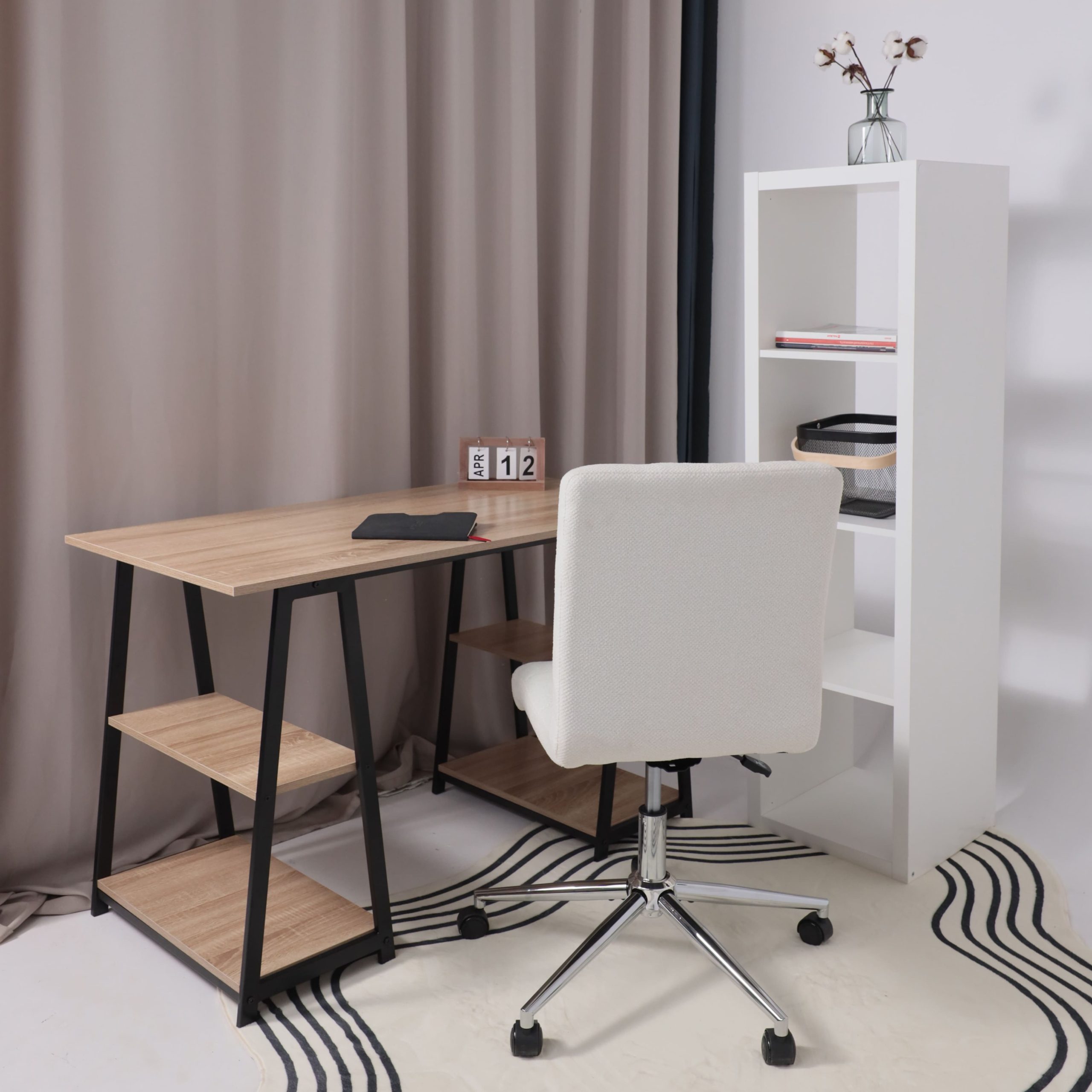 Кресло Роза квадрат, Buble White 15, букле/белый