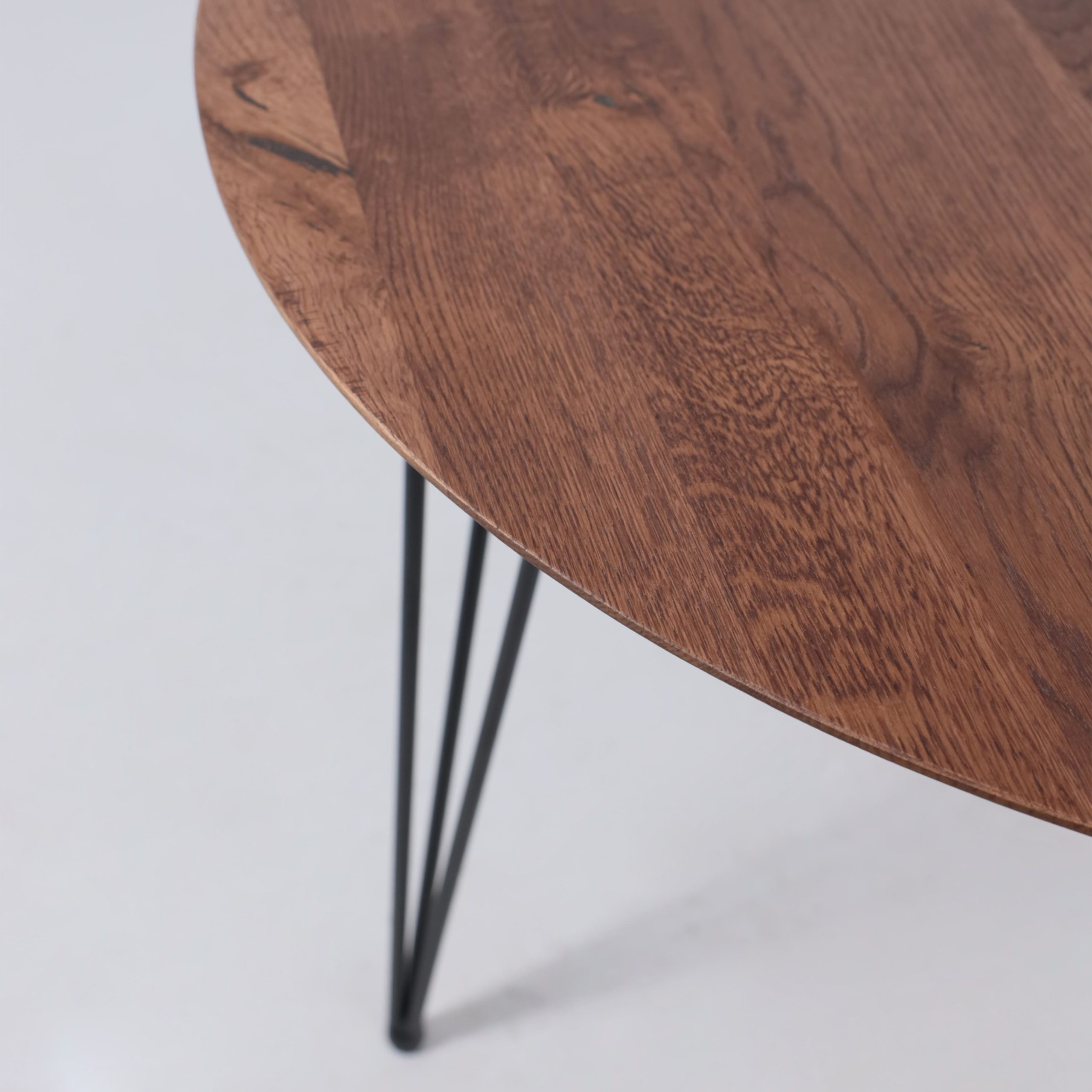 Стол ДЕМАВЕНД, d100*74, дуб мореный/черный (ПР-4 DSW (Т27) (02) Кс-12)