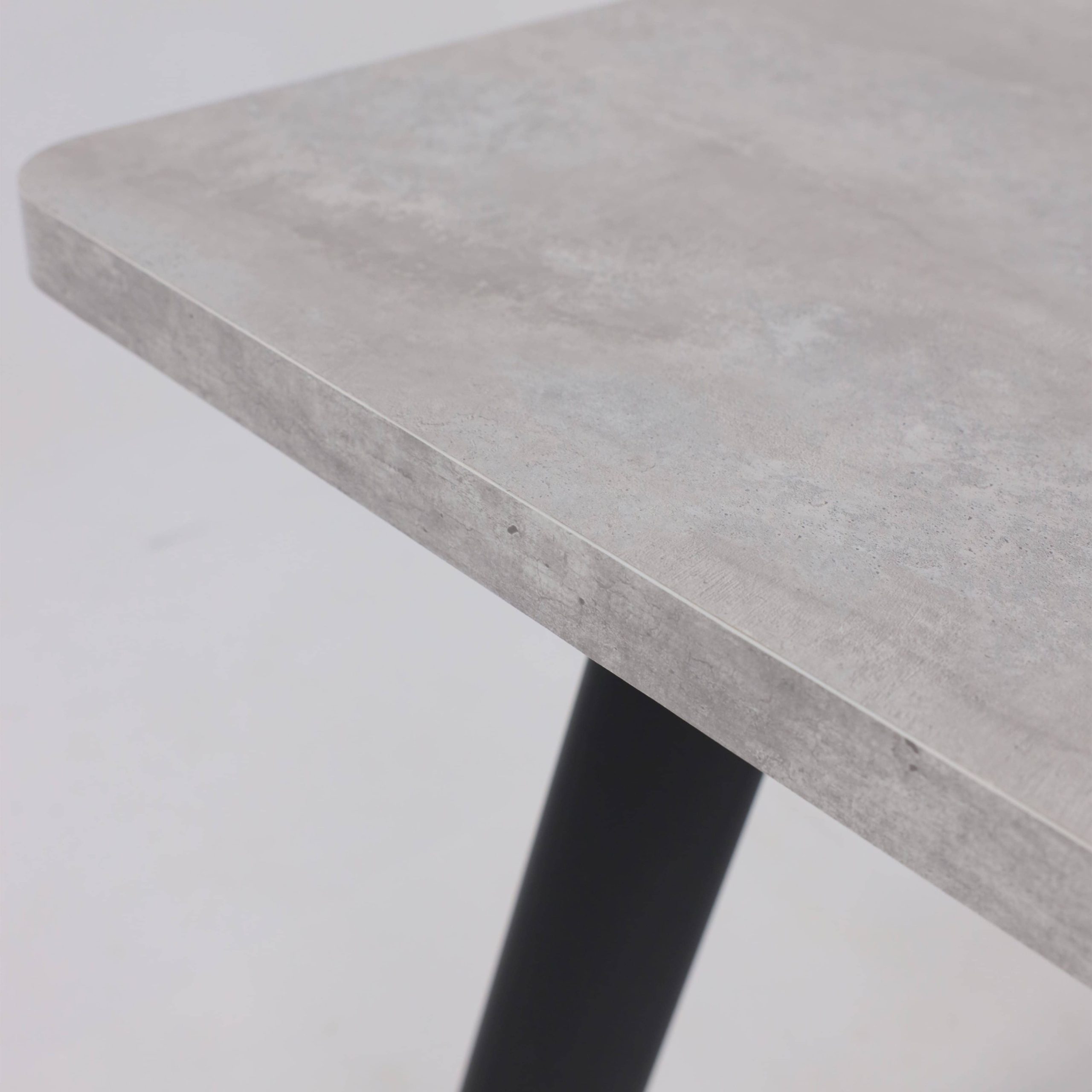 Стол LEON LUX RADIAL-180, раздвижной 180(240)х95, Серый сланец/Чёрный