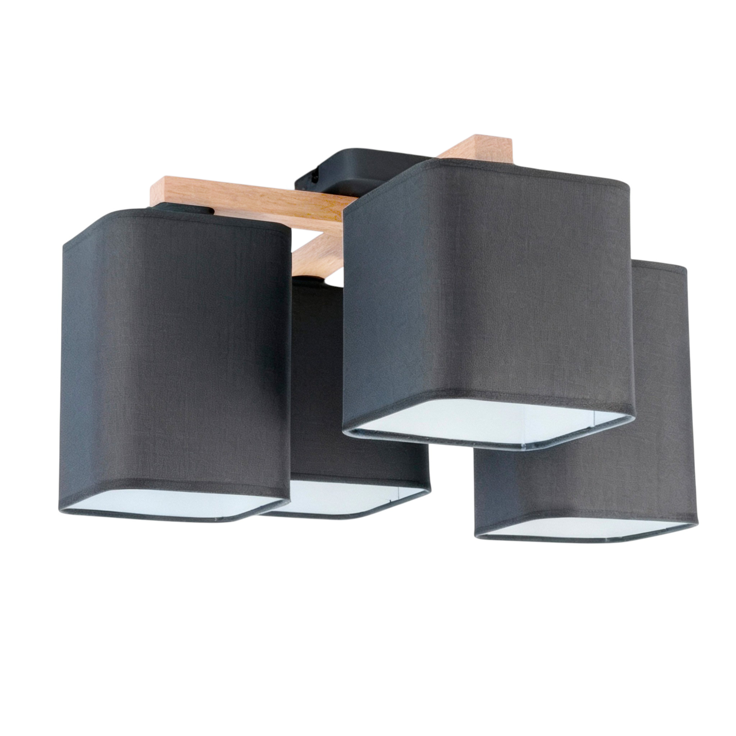 Светильник QUADRO, потолочный, 4*E27, серый