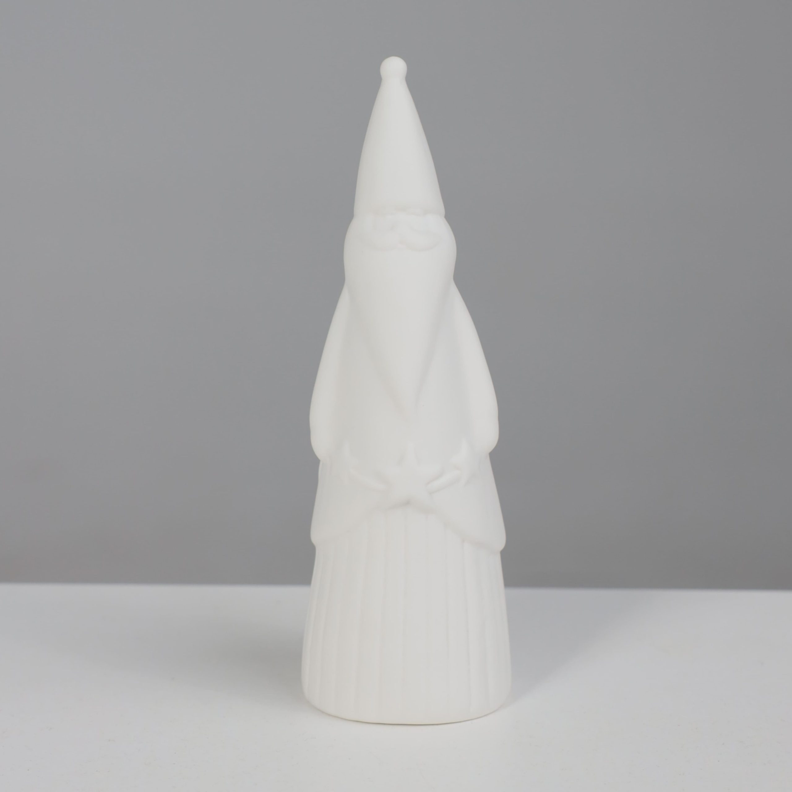 Светодиодный декор AKS тип 10 ( Санта-клаус, керамика 6.4х19.2см 1LED, LR44*3 )