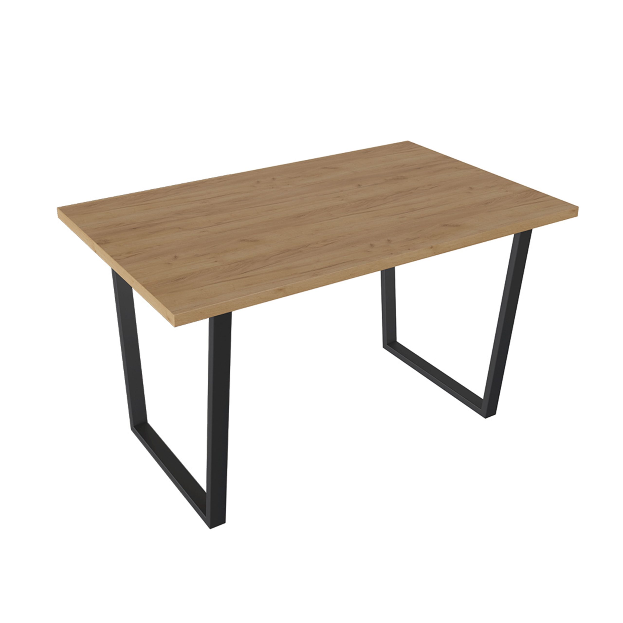 Стол обеденный ДАЛЛАС Тип 1, 1300*800, дуб крафт золотой/черный