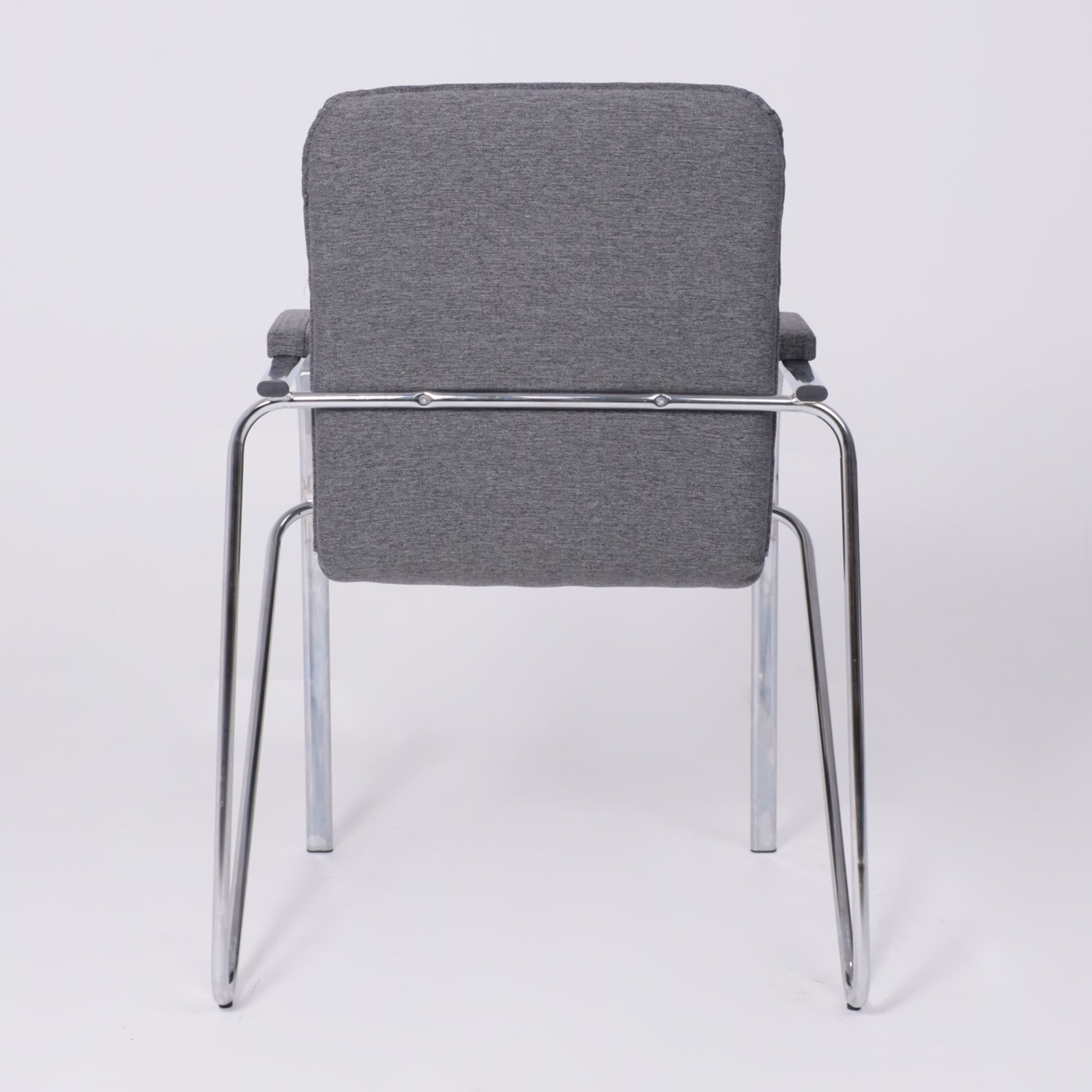 Кресло SAMBA AKS-1, Leto 68 темно-серая ткань, мягкие подлокотники