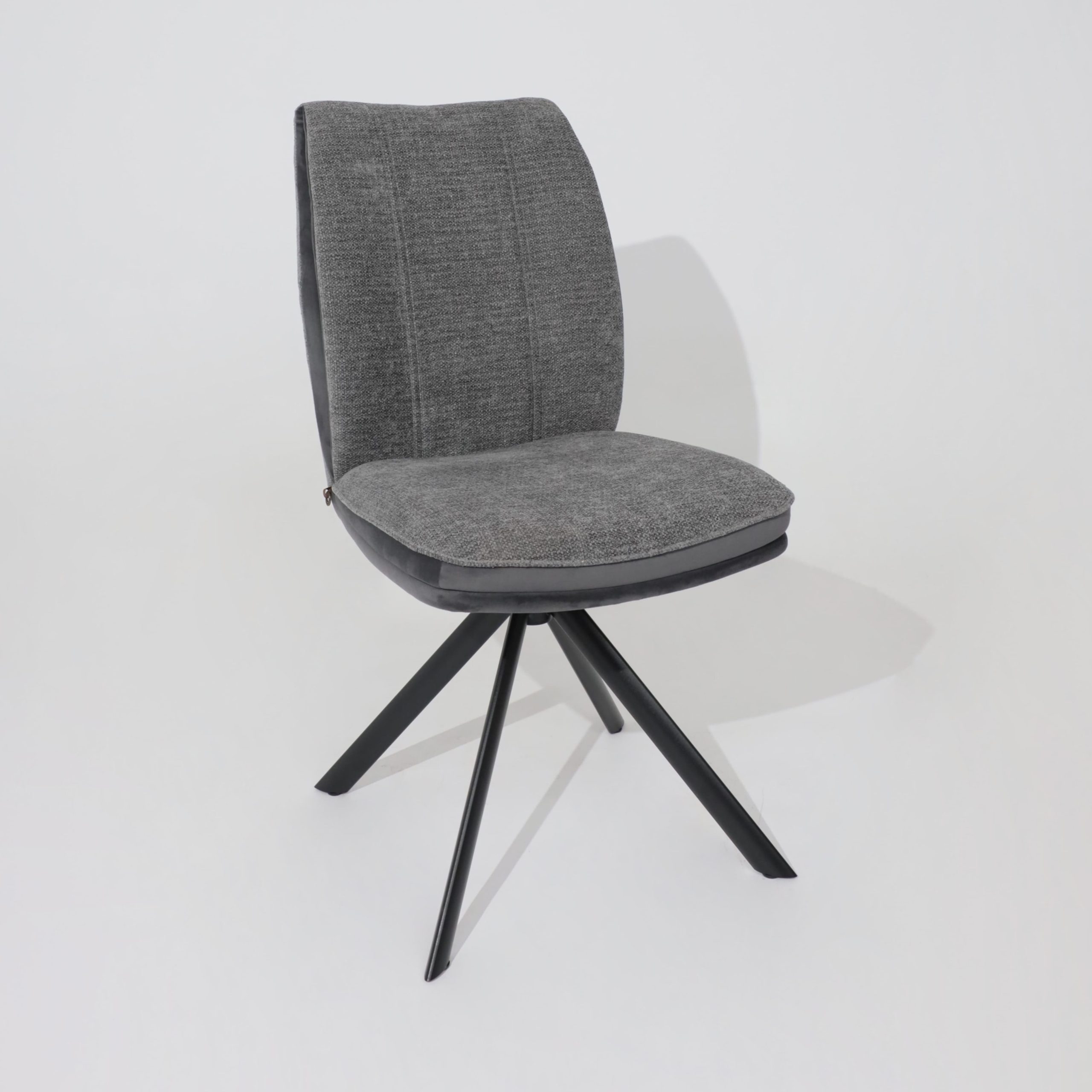 Стул SMART-R 360, g22 GRAPHITE шенилл LUX - d10 HEMATITE LUXчерный