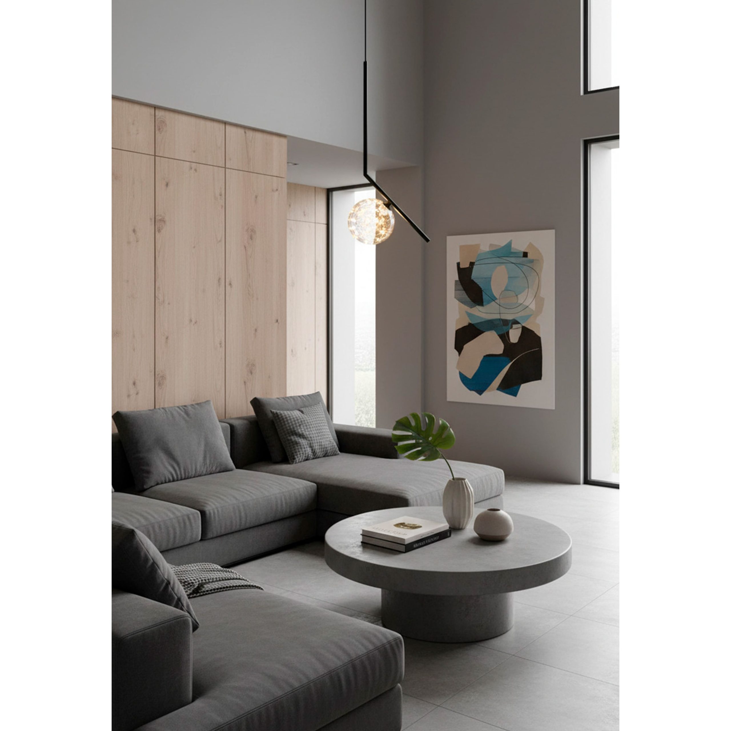 Светильник AMBER-L, потолочный, LED, черный