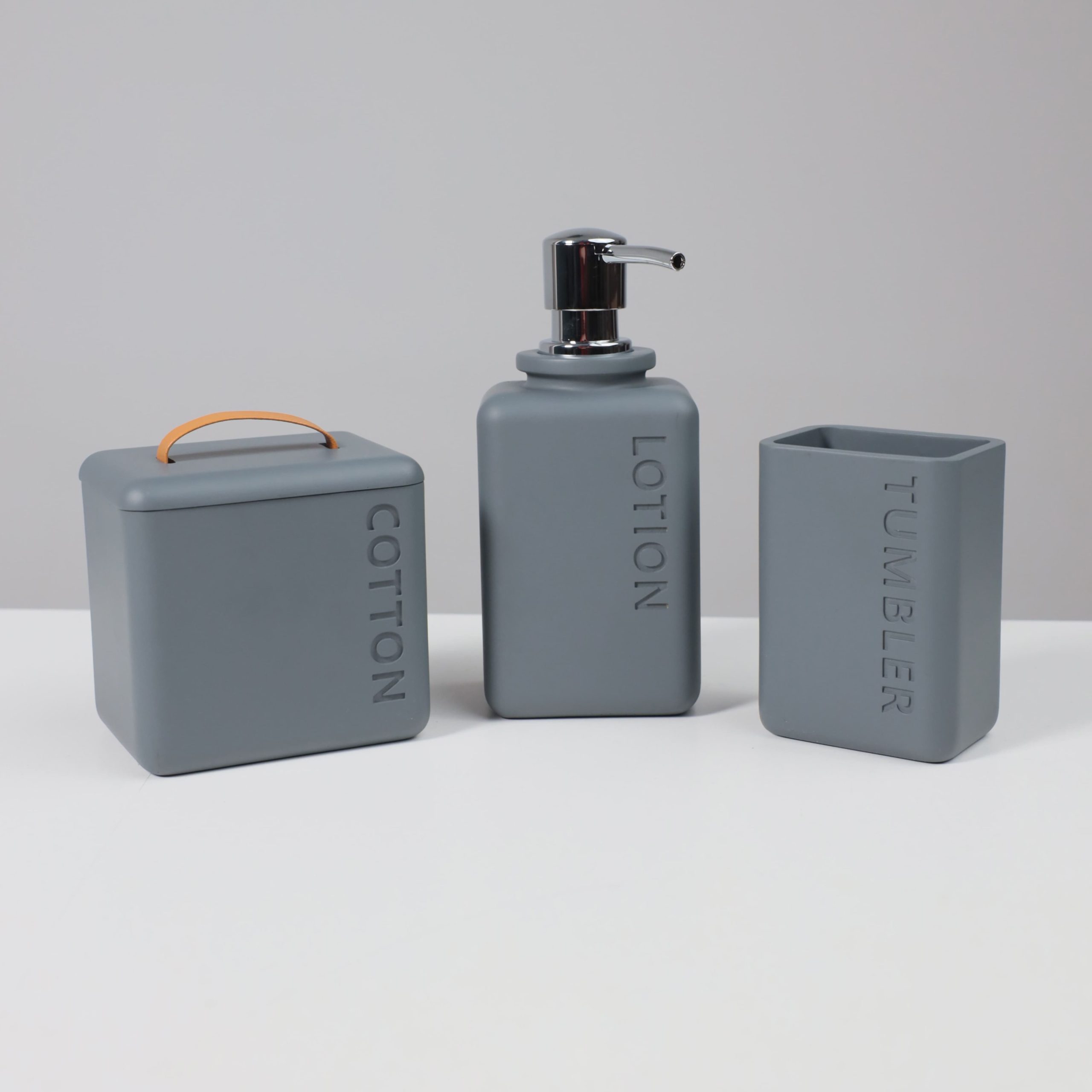 Дозатор декоративный HAVEN, серый