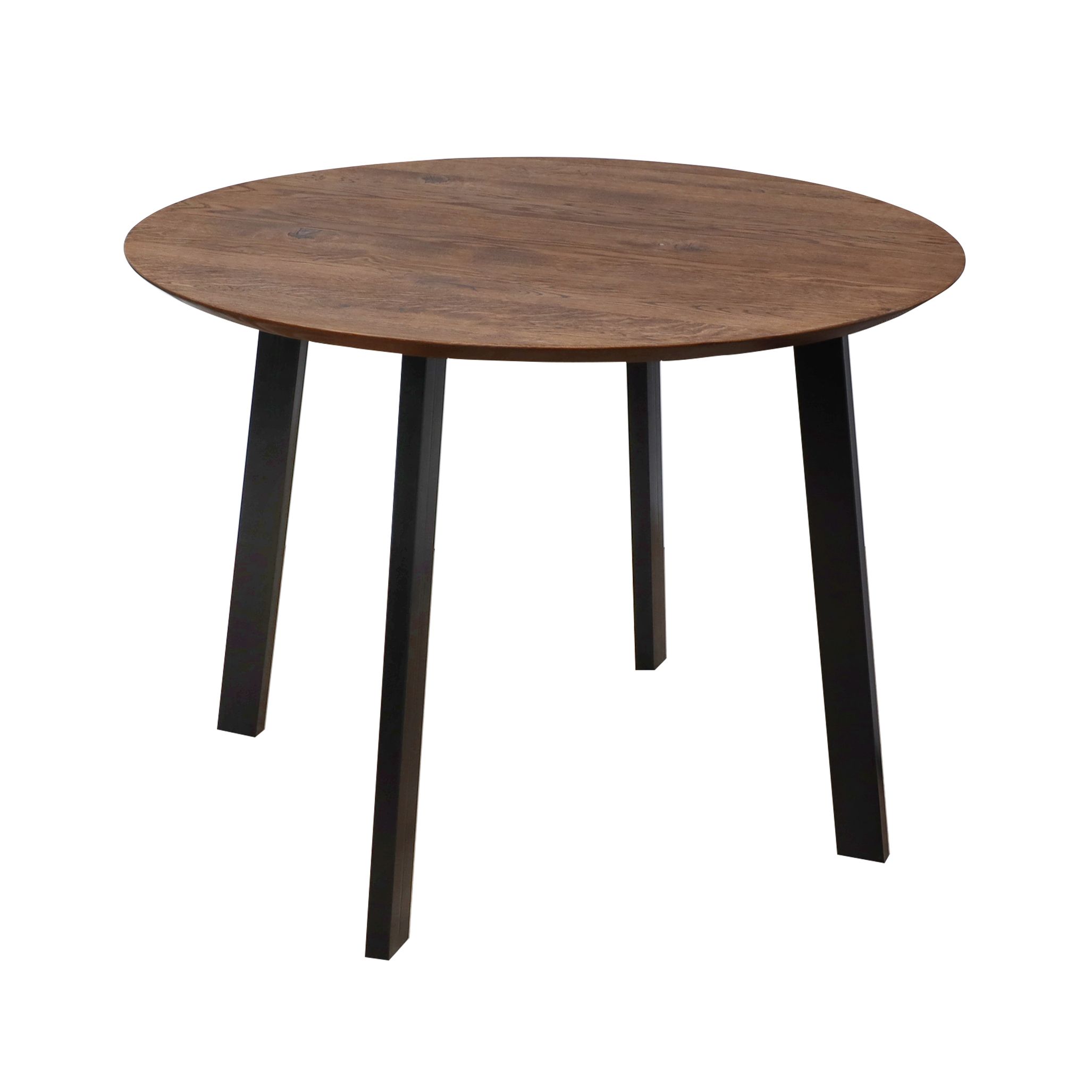 Стол ЭЛЬБРУС, d100*74, дуб мореный/черный (ПР-4 DSW (Т27) (02) КС-60)