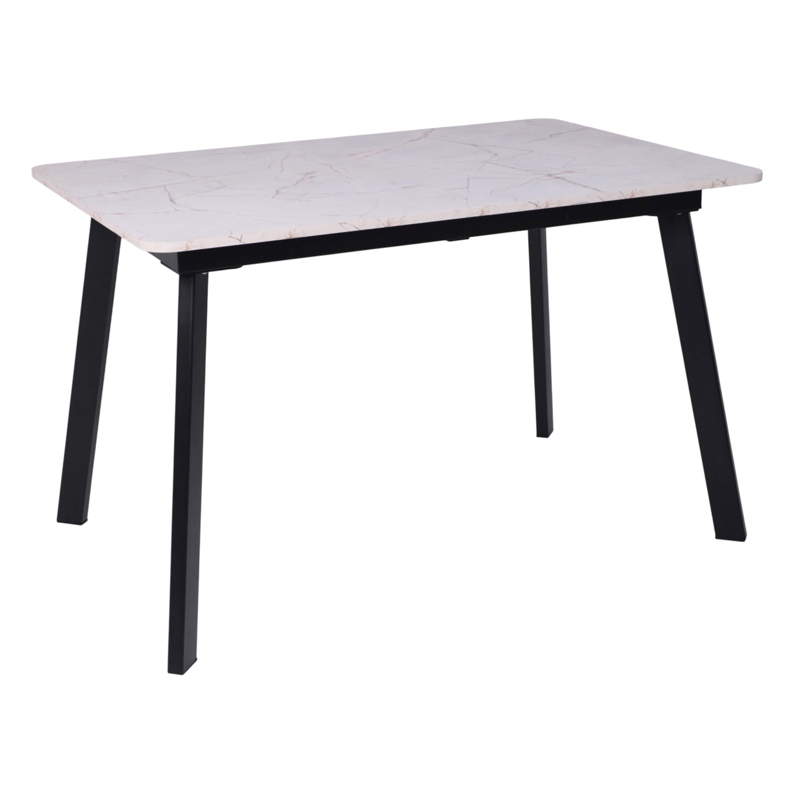 Стол AV 1209/1, ЛМДФ, раздвижной 1200(1600)*800 Азул Оникс/черный