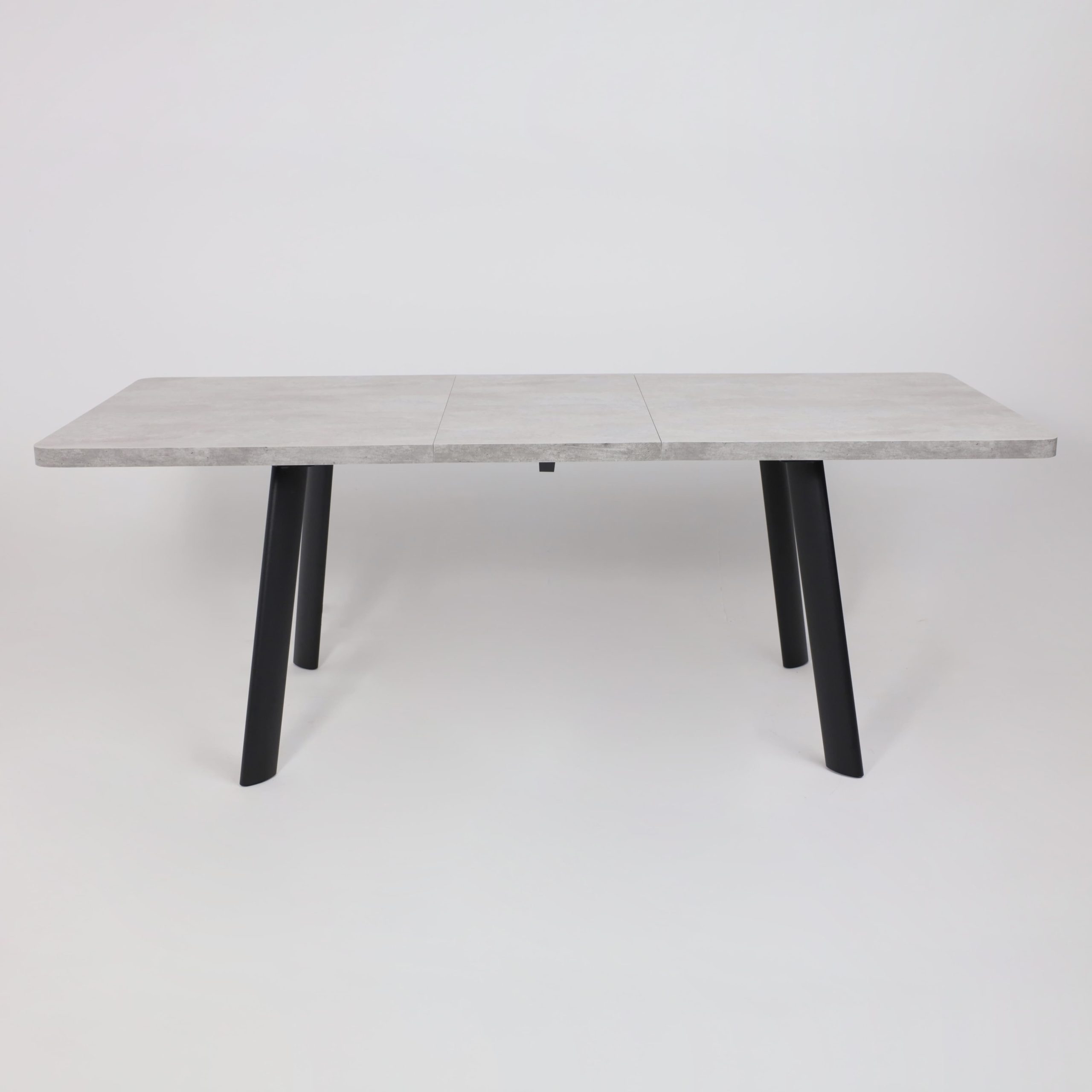 Стол LEON LUX RADIAL-180, раздвижной 180(240)х95, Серый сланец/Чёрный