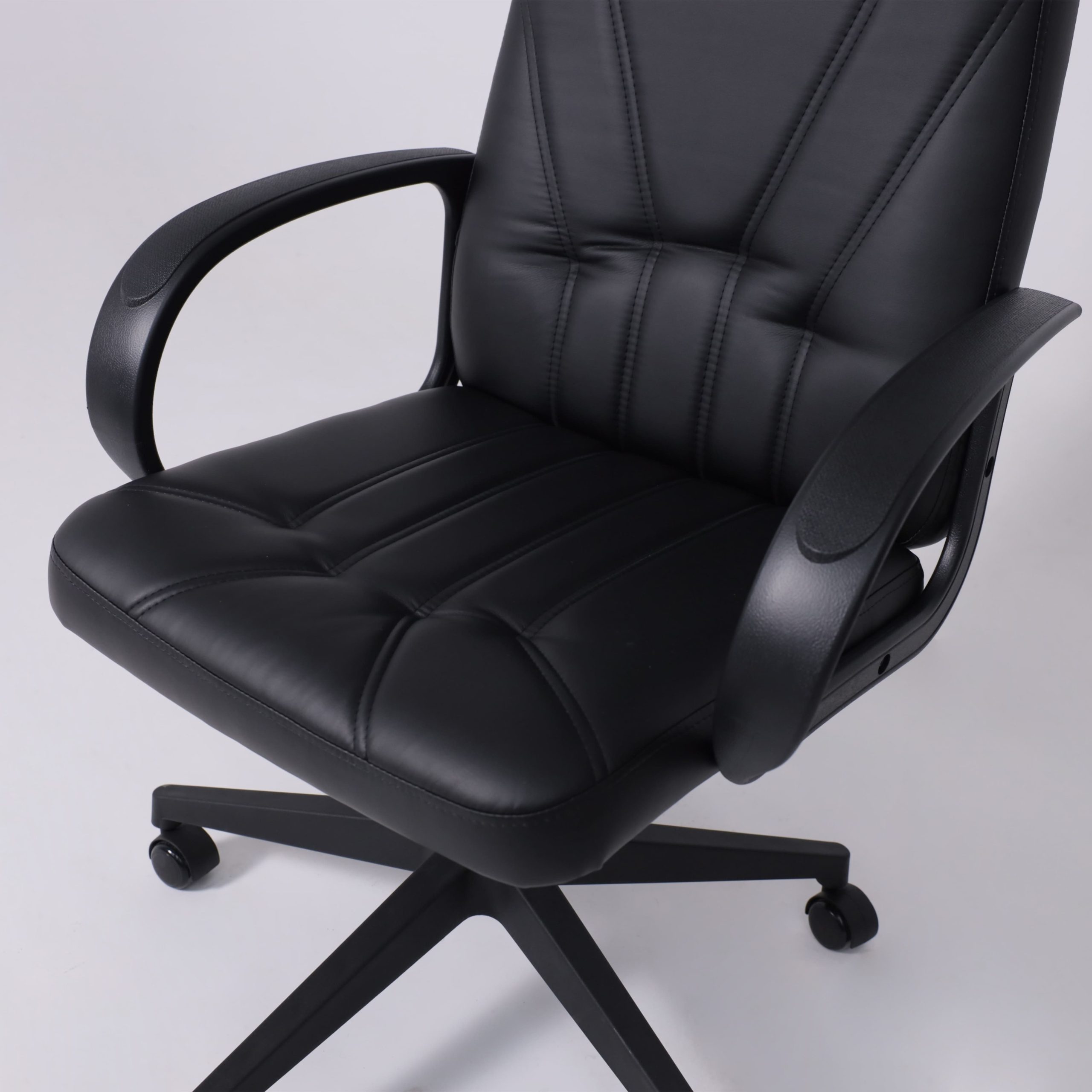 Кресло поворотное МЕНЕДЖЕР PL, экокожа Pegasso черный