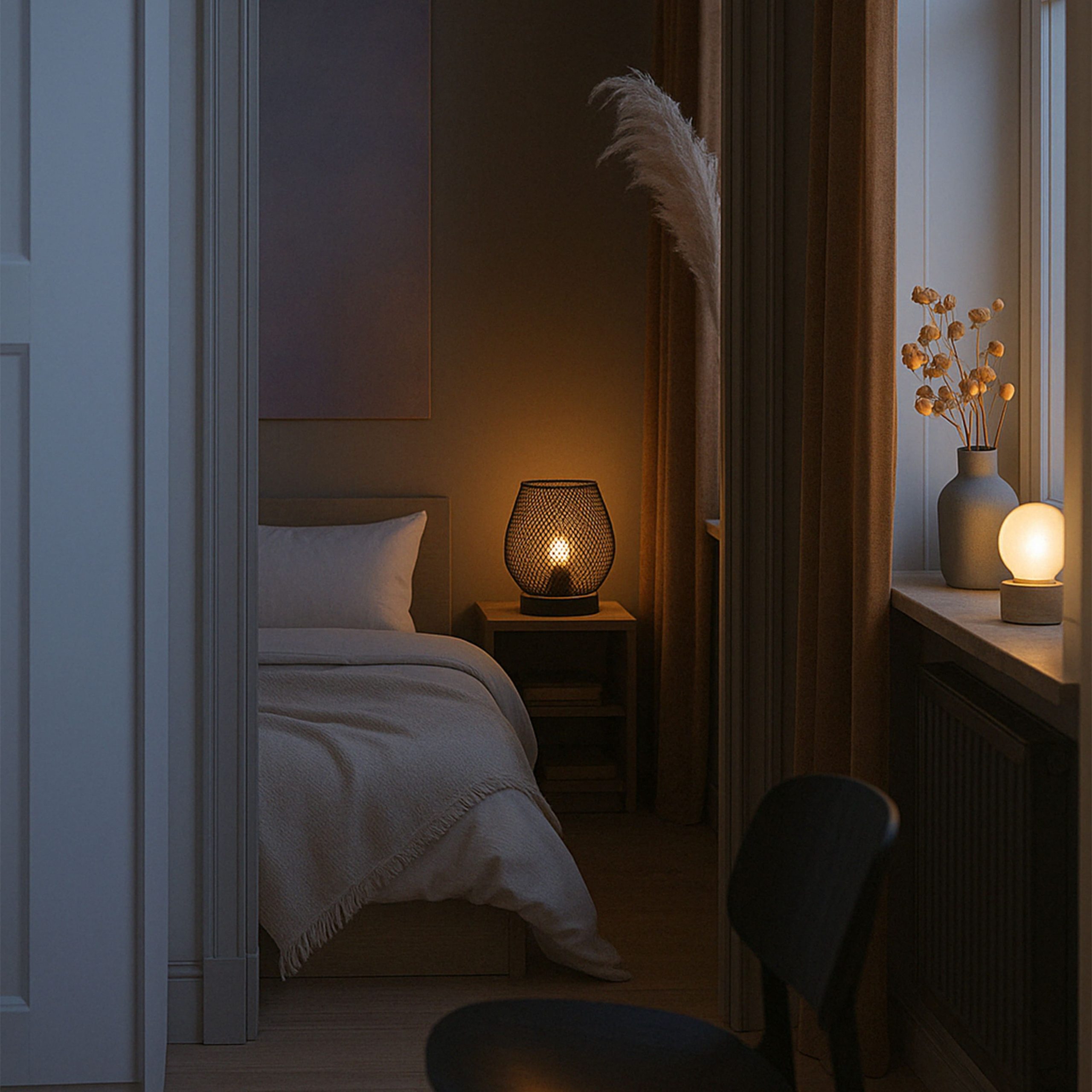 Светильник настольный AKS тип 3 ( Сетка 14х18см 1LED, 2ААА )