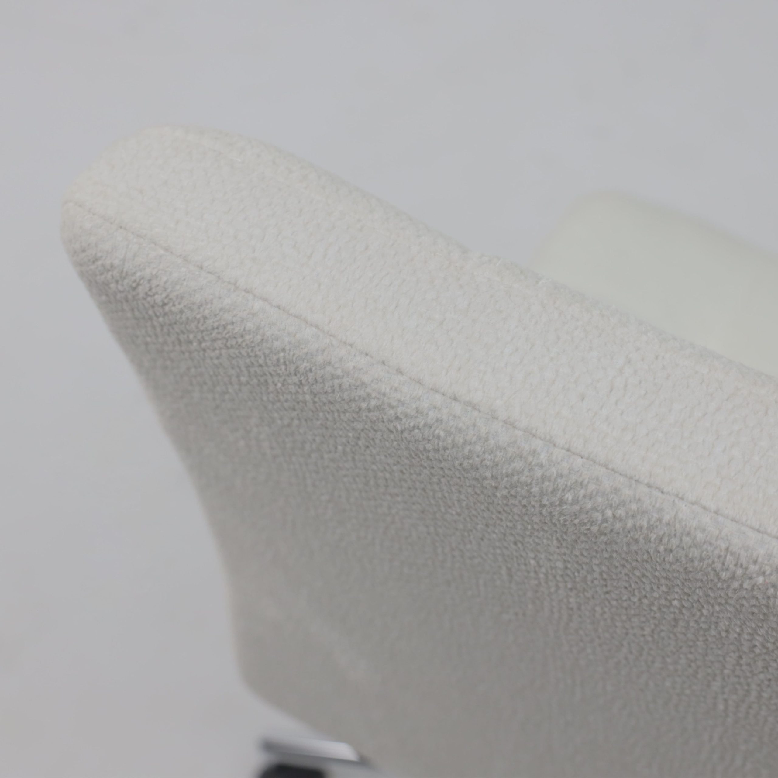 Кресло Роза квадрат, Buble White 15, букле/белый