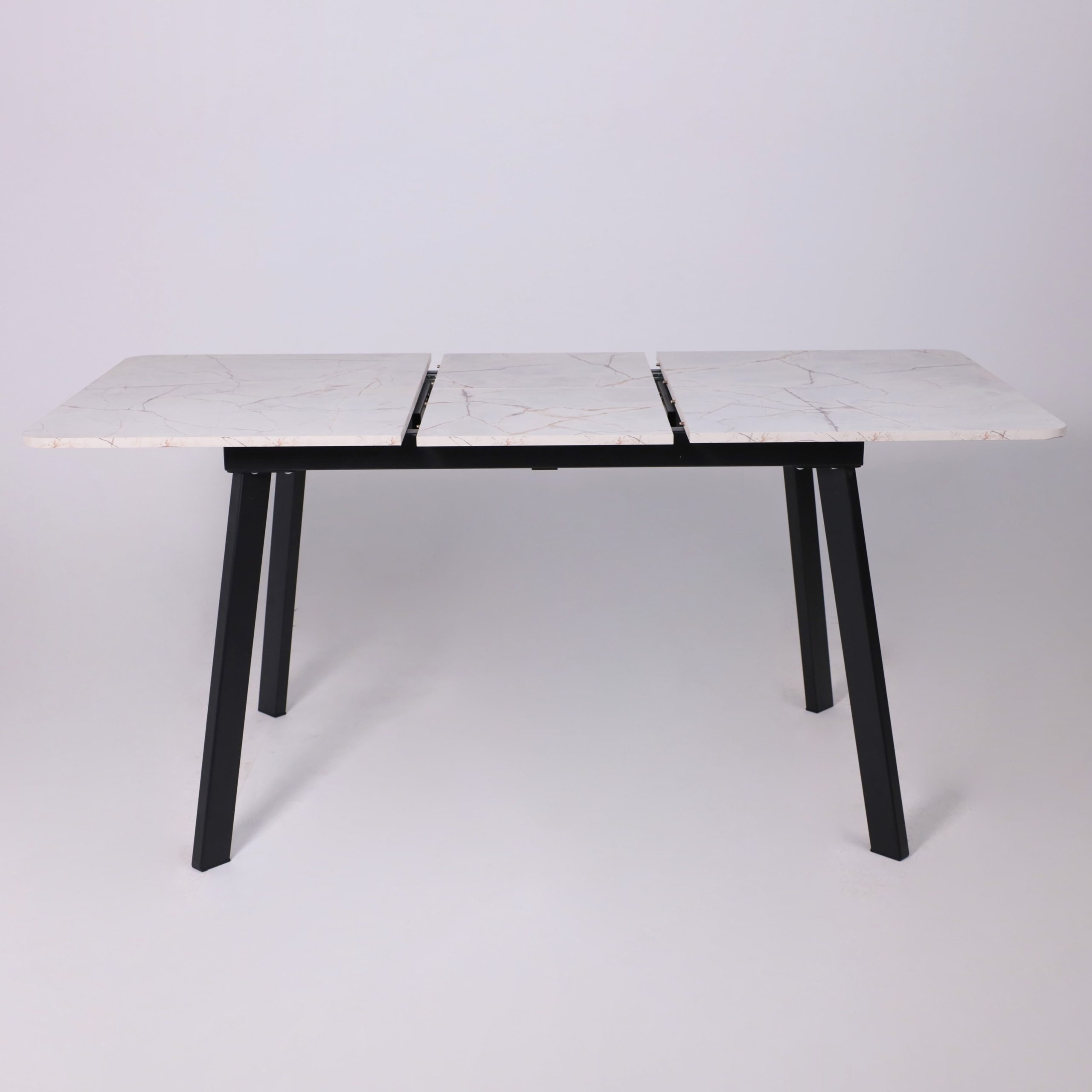 Стол AV 1209/1, ЛМДФ, раздвижной 1200(1600)*800 Азул Оникс/черный