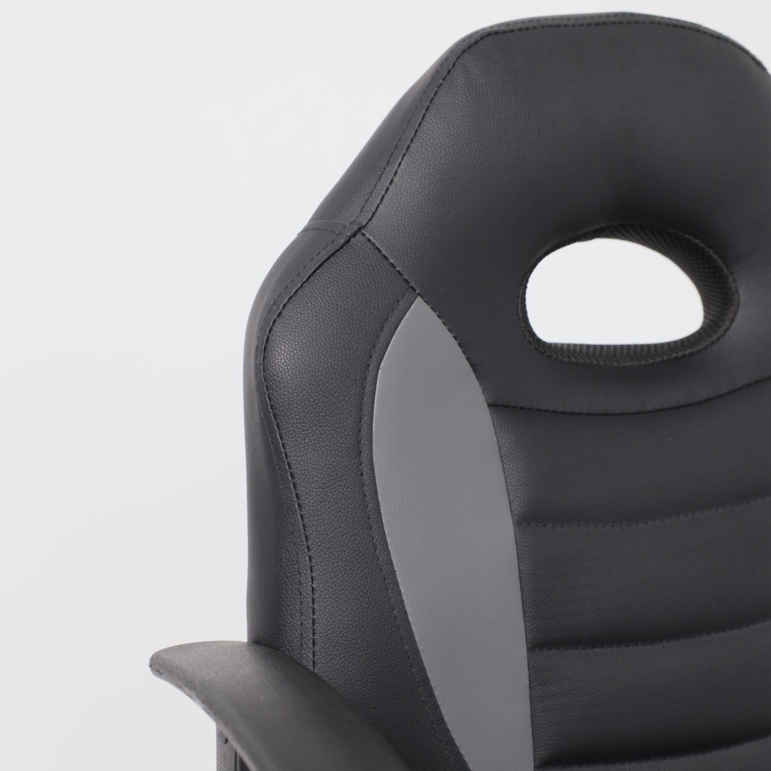 Кресло поворотное WEB, ECO, черный+серый