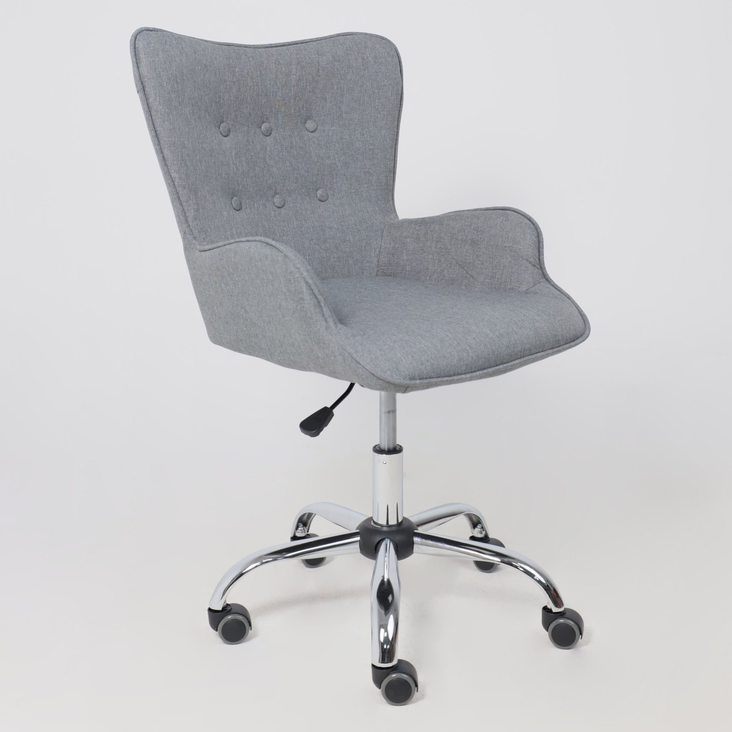 Кресло поворотное BELLA, ткань/серый