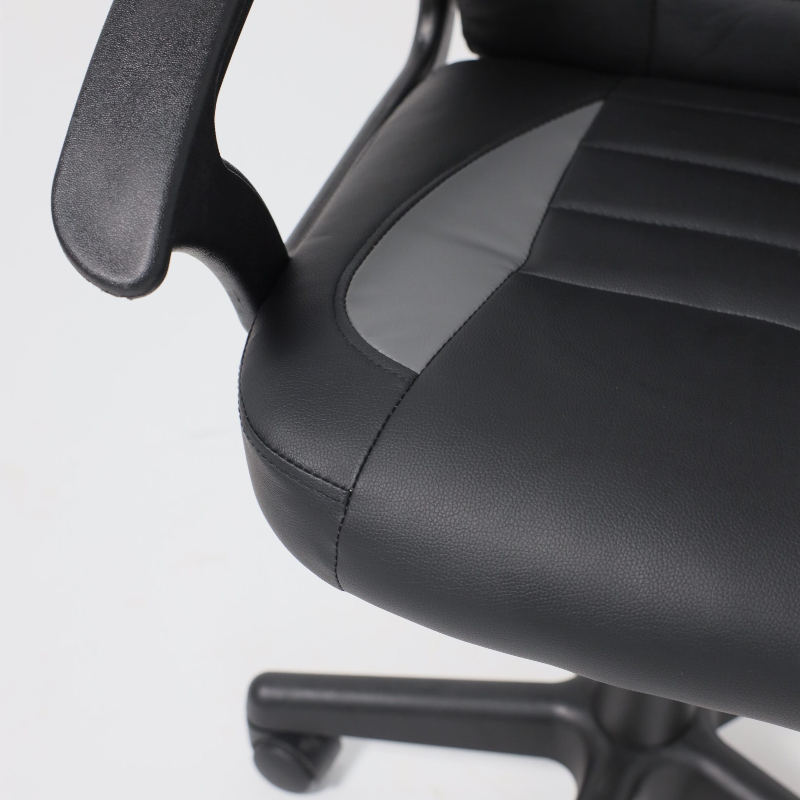 Кресло поворотное WEB, ECO, черный+серый