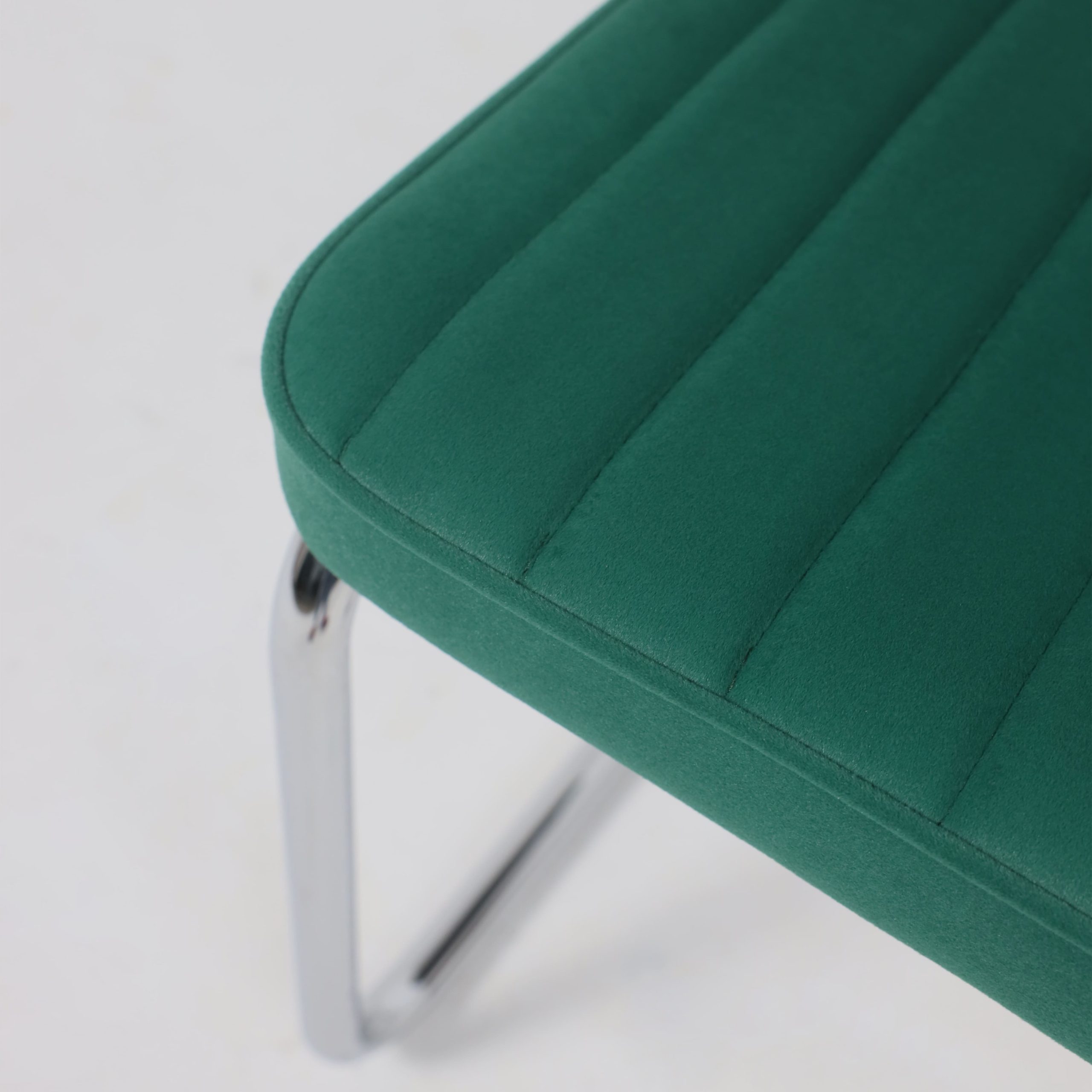 Кресло СЛАВИЯ Люкс, Kiton 709 зеленый велюр/хром