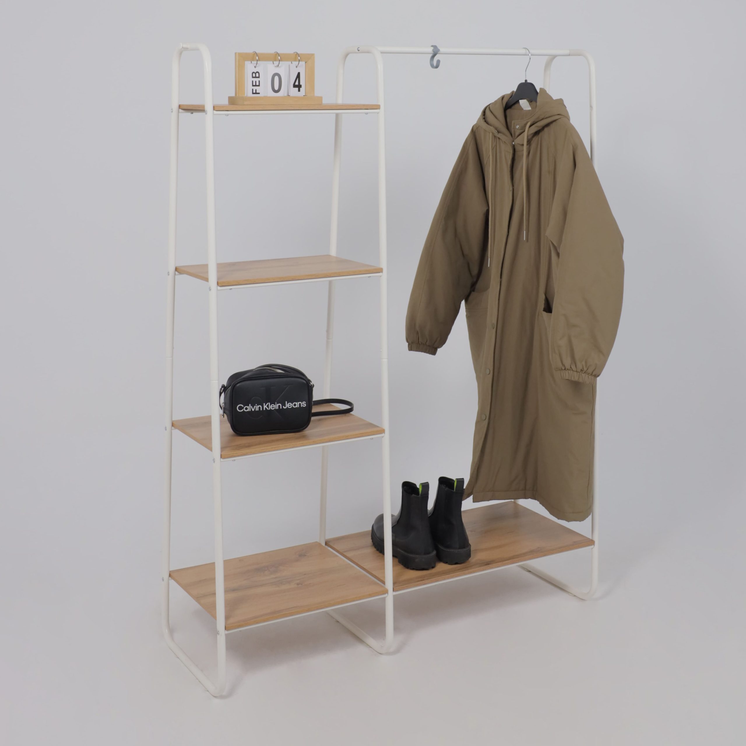 Гардеробная система с полками СКАНДИНАВИЯ 1, белый