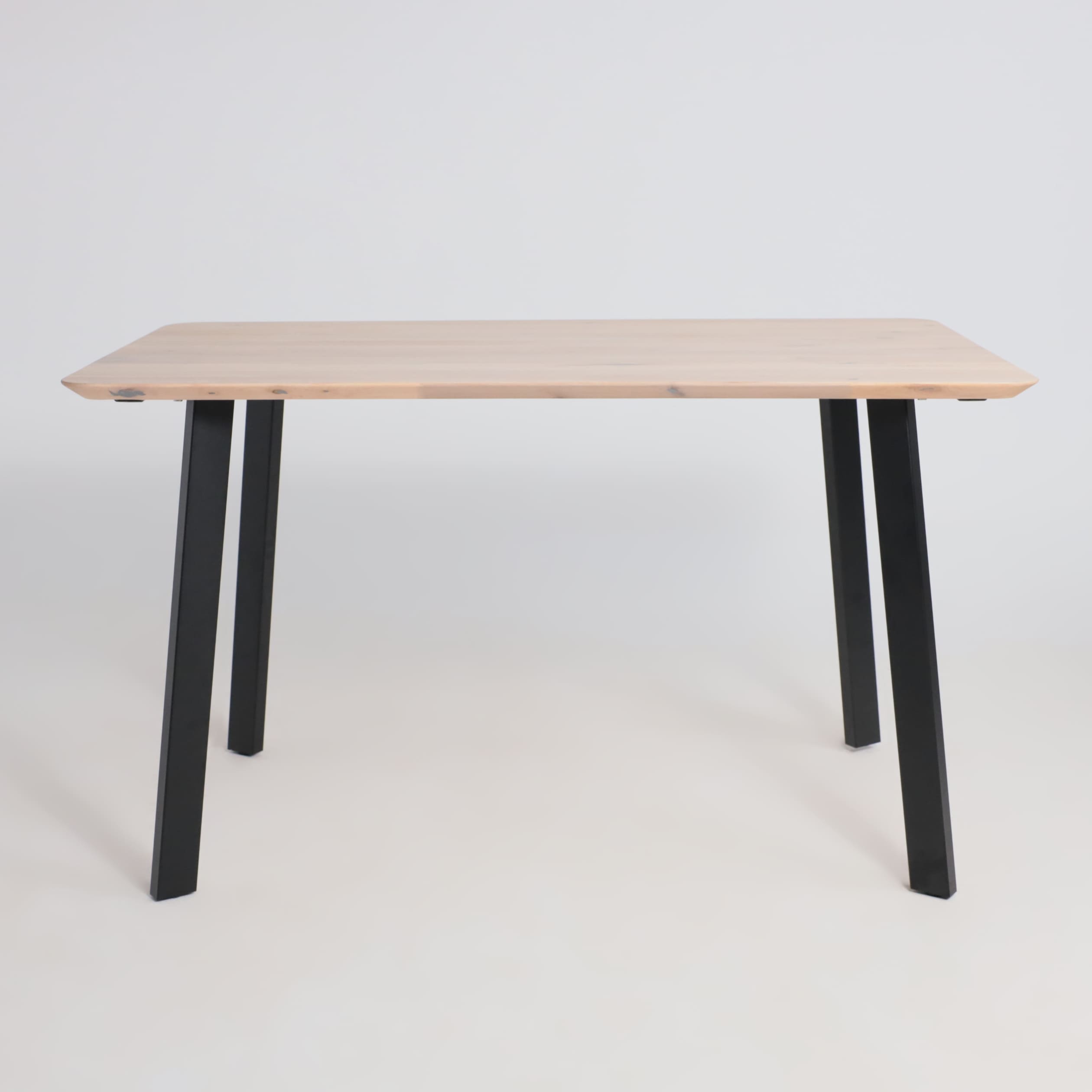 Стол МАЙОН, 130*80*74, дуб беленый/черный (ПР-2 DSW (Т27) (02) КС-60)