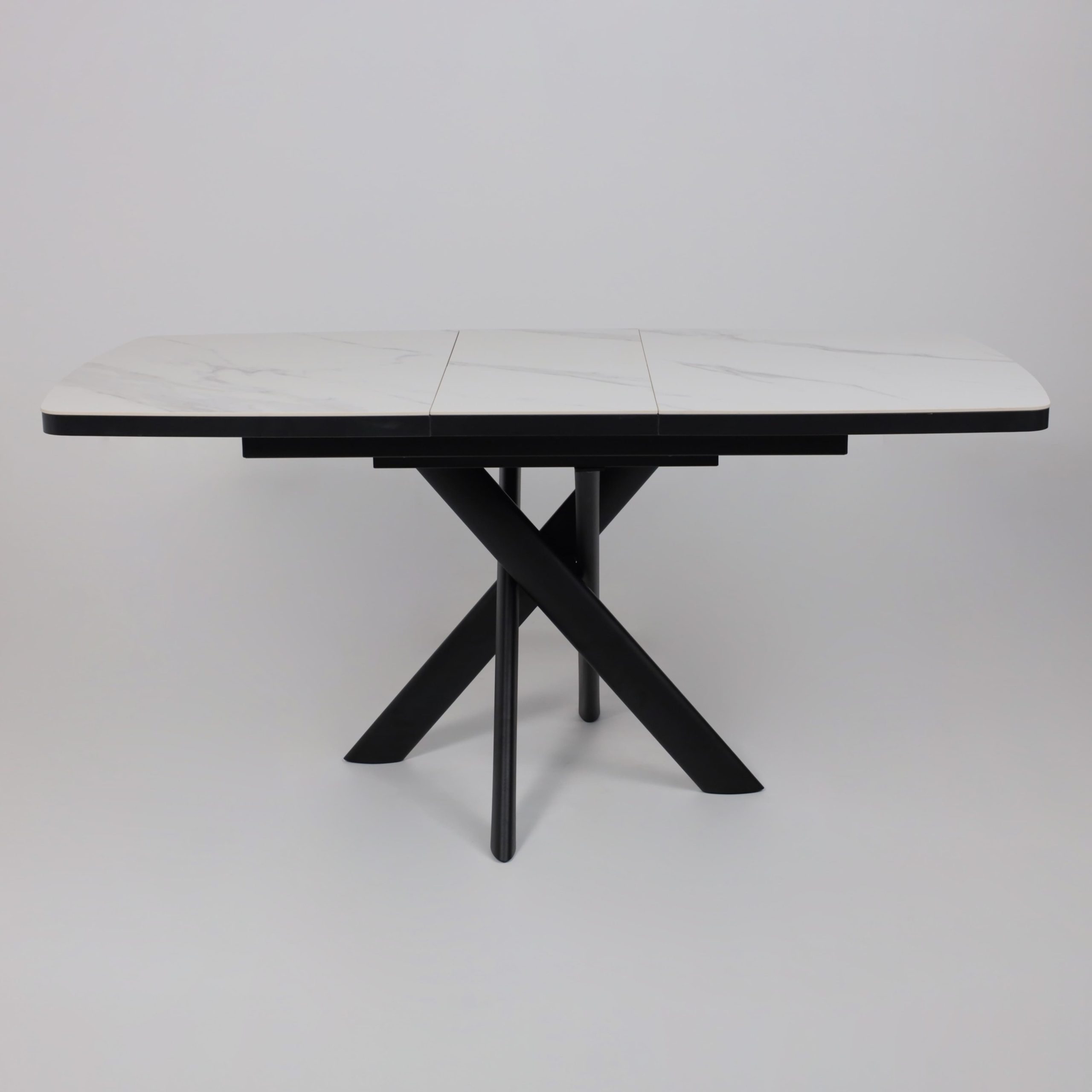 Стол LEONEL-130, раздвижной 130(165)х85, CALAKATTA ST CER/Черный