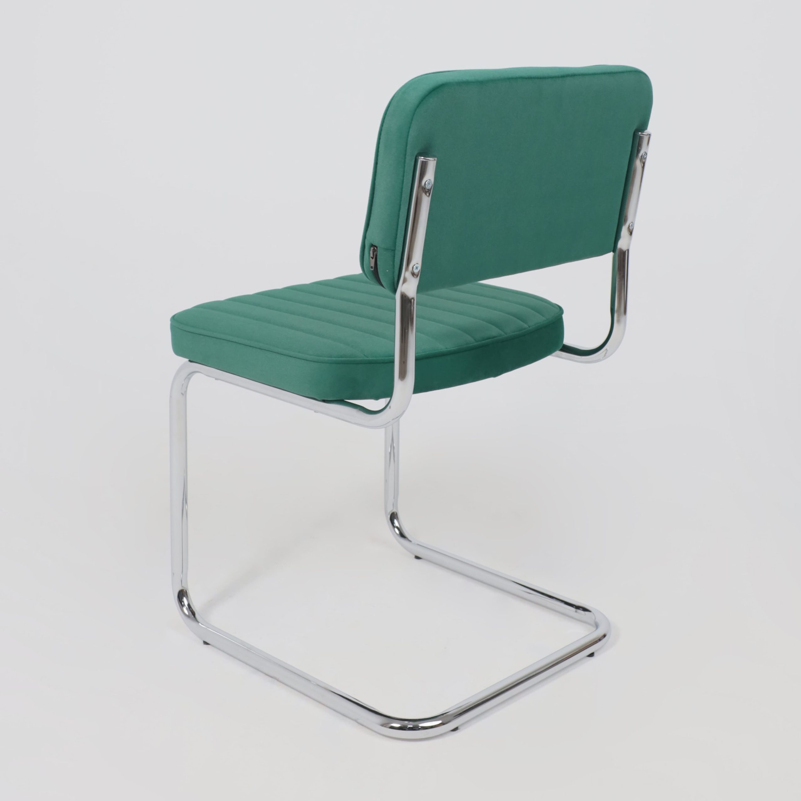 Кресло СЛАВИЯ Люкс, Kiton 709 зеленый велюр/хром